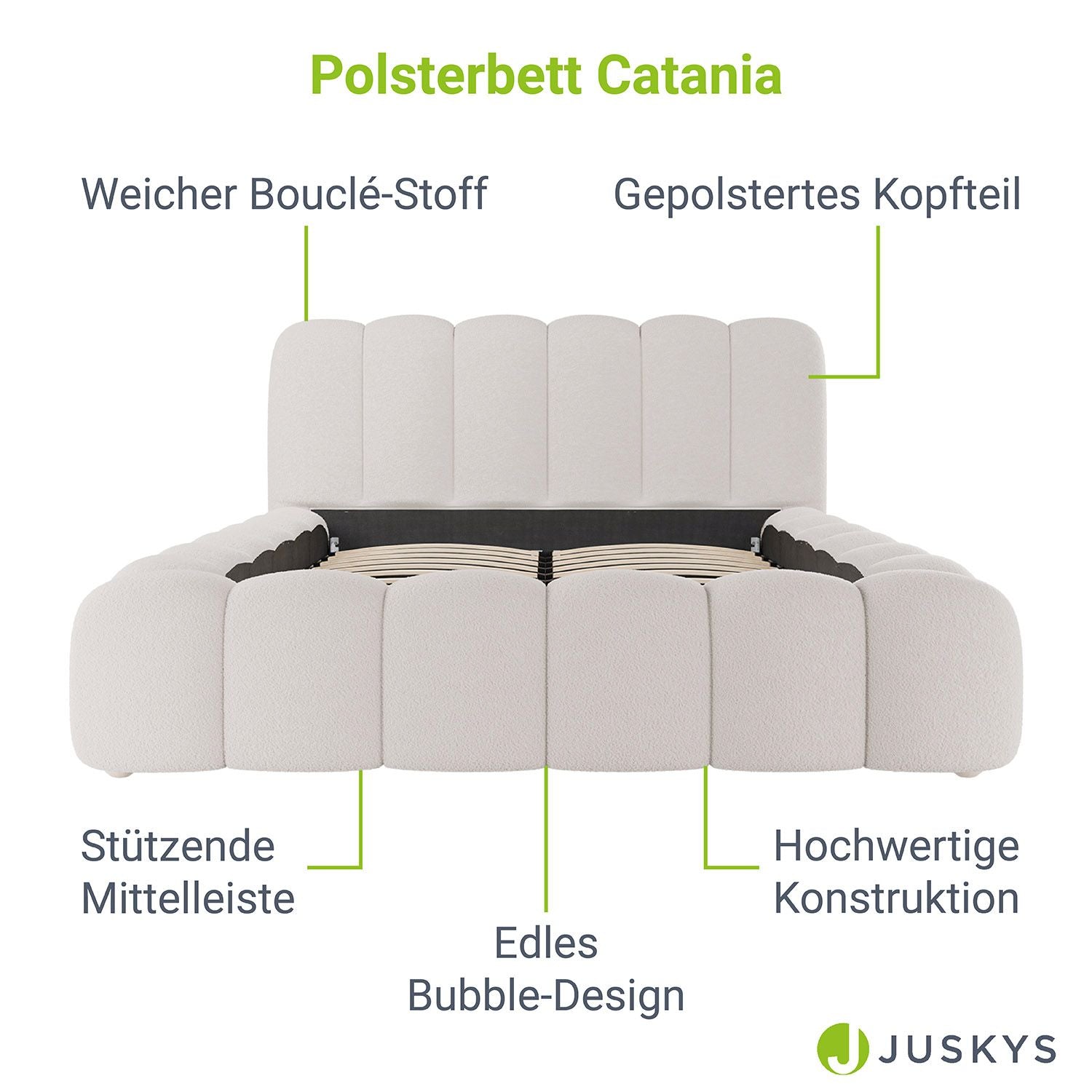 juskys-polsterbett-catania-180x200-cm-boucl-creme image 3