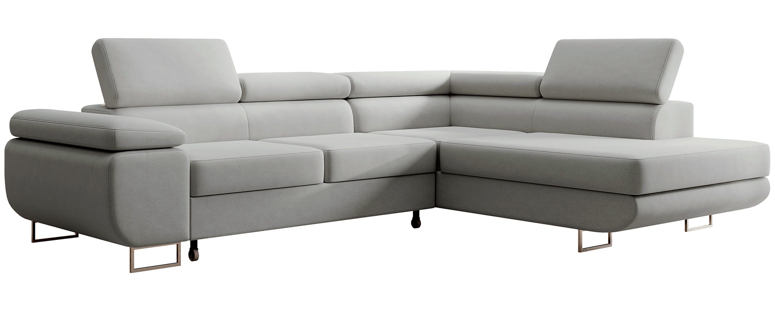 selsey-stevil-ecksofa-mit-schlaffunktion-l-form-rechts-grauer-samt image 7