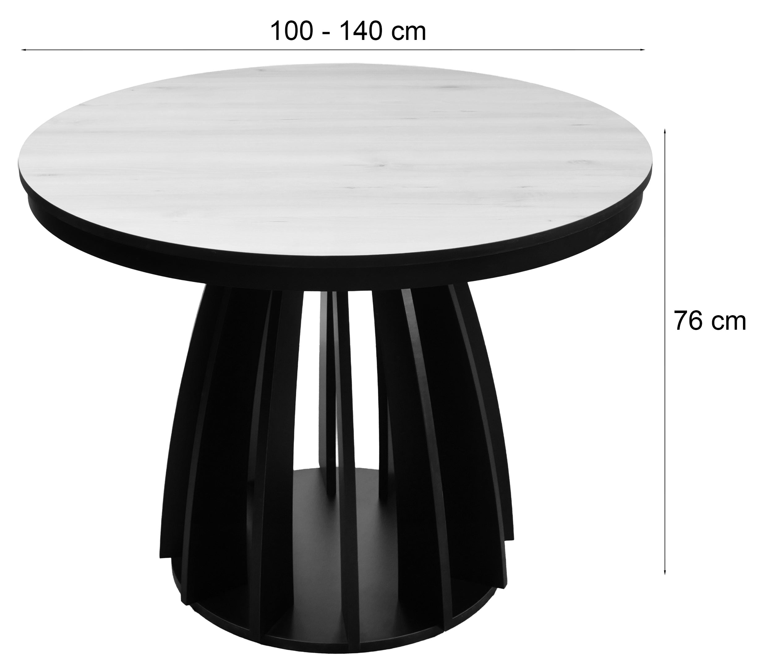 selsey-diciffy-ausziehbarer-esstisch-100-140x100-cm-kaschmir-schwarzes-gestell image 3