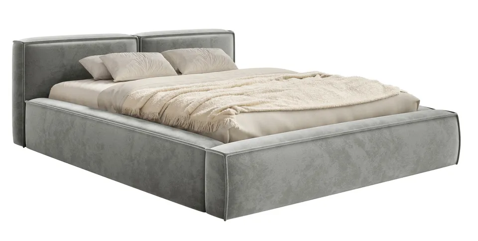 selsey-tilves-slim-low-polsterbett-140x200-cm-mit-stauraum-grauer-samt image 1