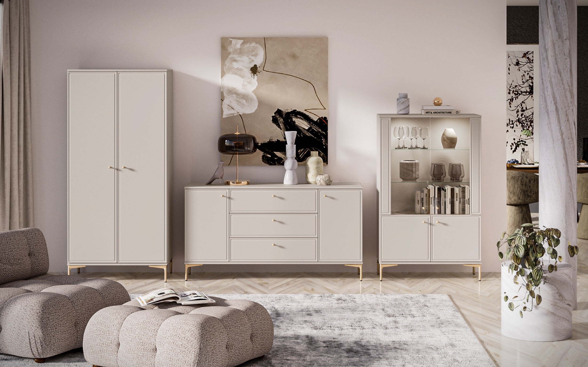 selsey-sandro-kleiderschrank-89-cm-zweit-rig-kaschmir image 7