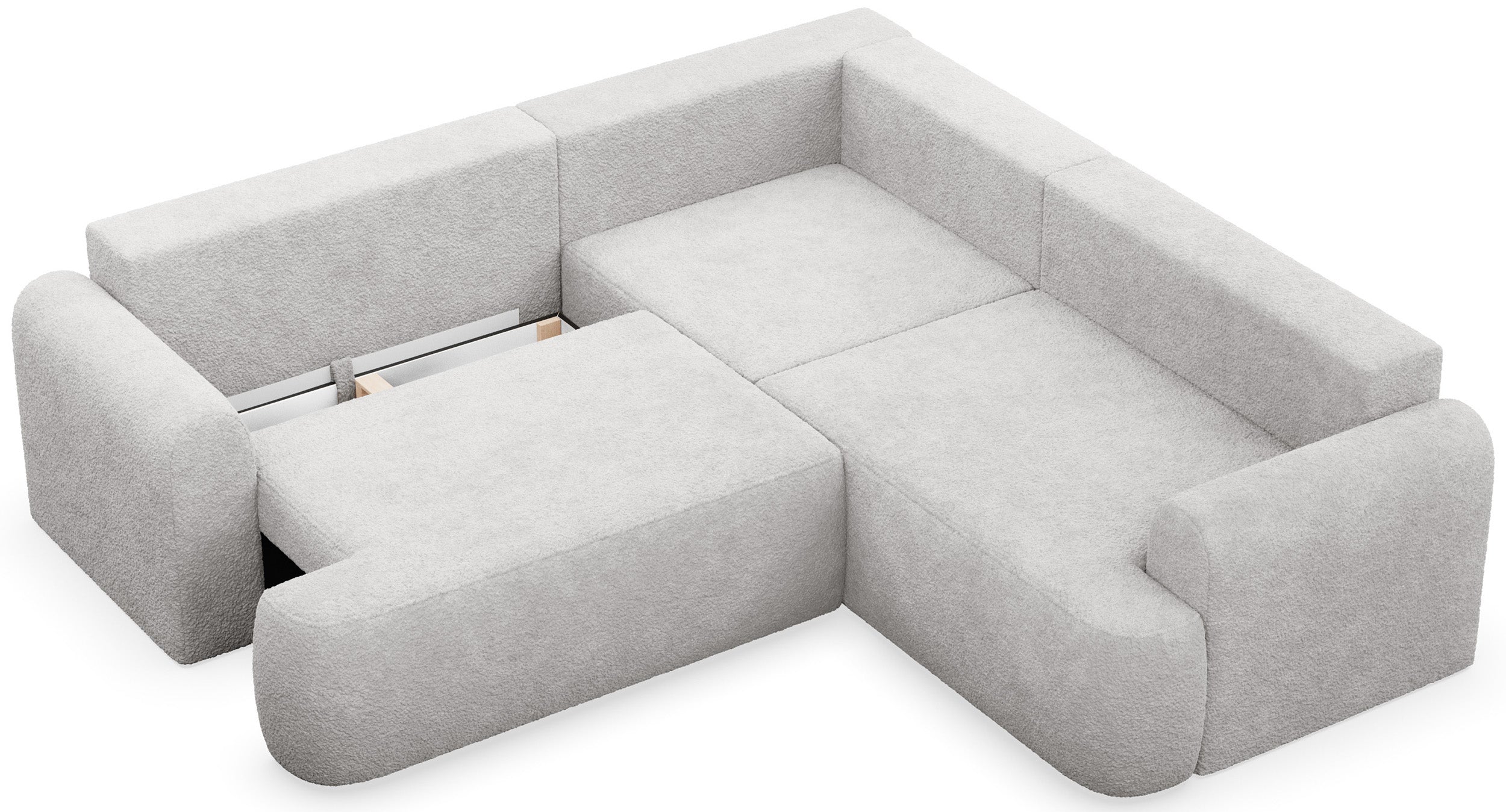 selsey-ovo-ecksofa-l-f-rmig-mit-schlaffunktion-hellgrauer-boucl-bettkasten image 4