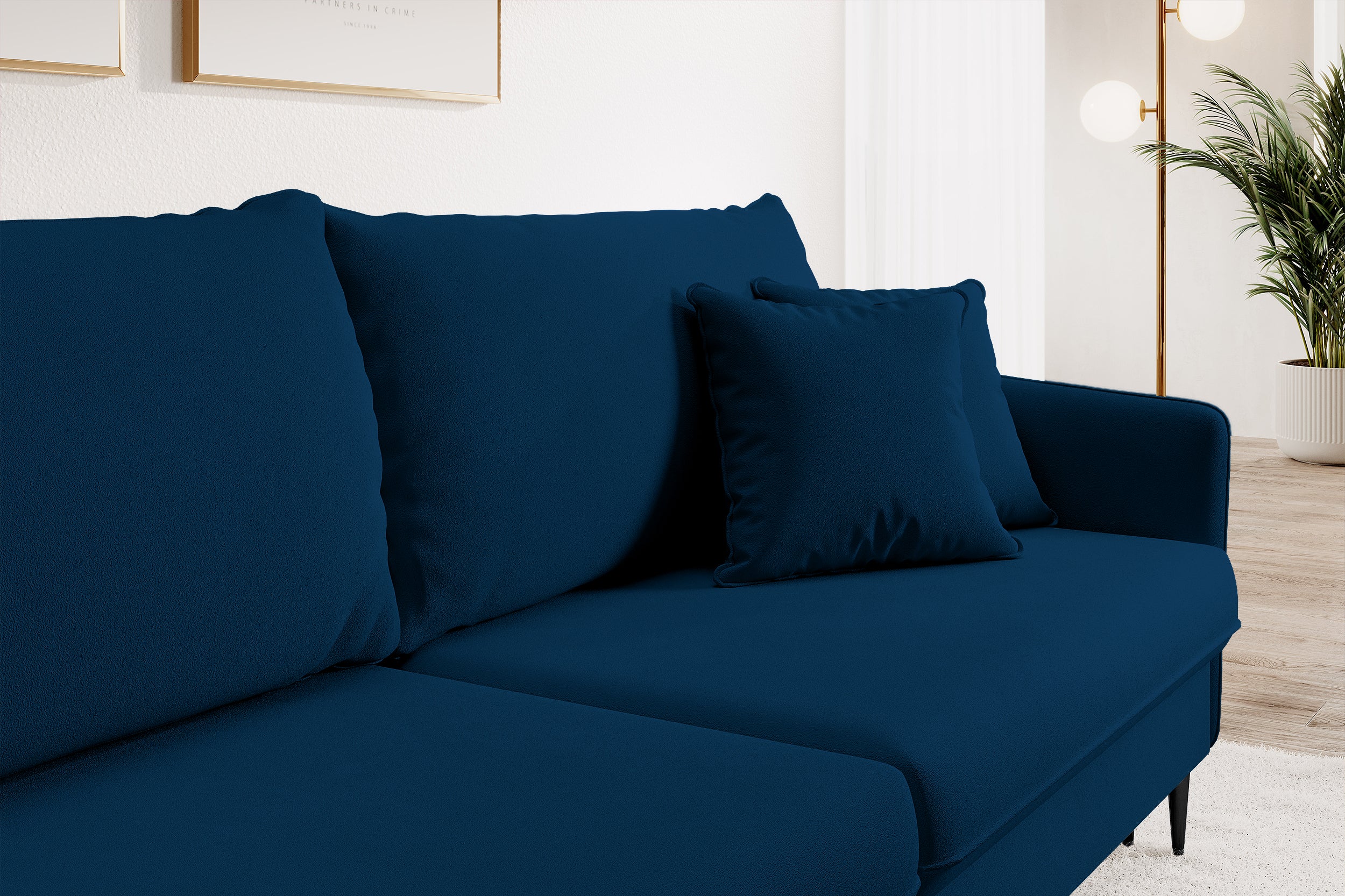 selsey-volio-3-sitzer-sofa-ausklappbar-samtblau-wasserabweisend-mit-schwarzen-be image 5