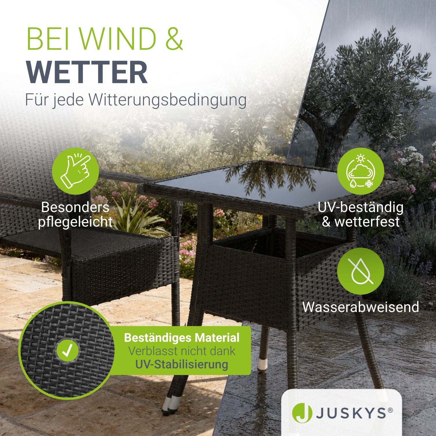 juskys-yoro-eckiger-polyrattan-gartentisch-mit-glasplatte-schwarz image 5