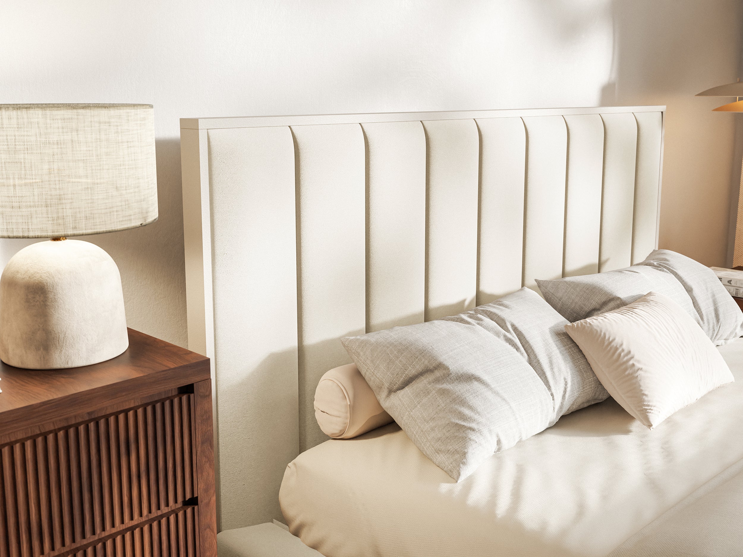 selsey-togents-gepolstertes-bett-160x200-cm-mit-led-beleuchtung-cremefarbener-ve image 4