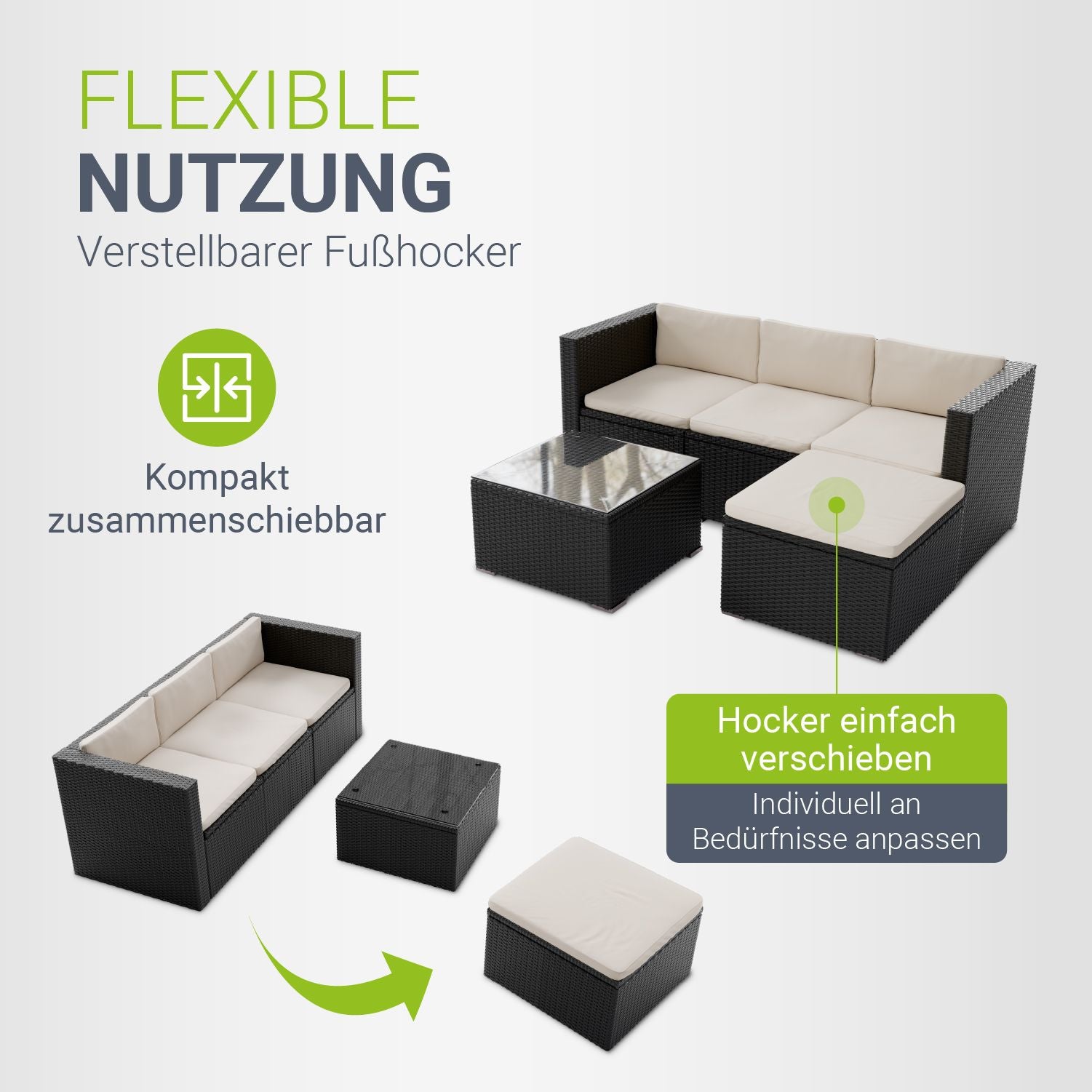 juskys-polyrattan-lounge-punta-cana-m-3-sitzer-sitzgruppe-schwarz-grau image 6