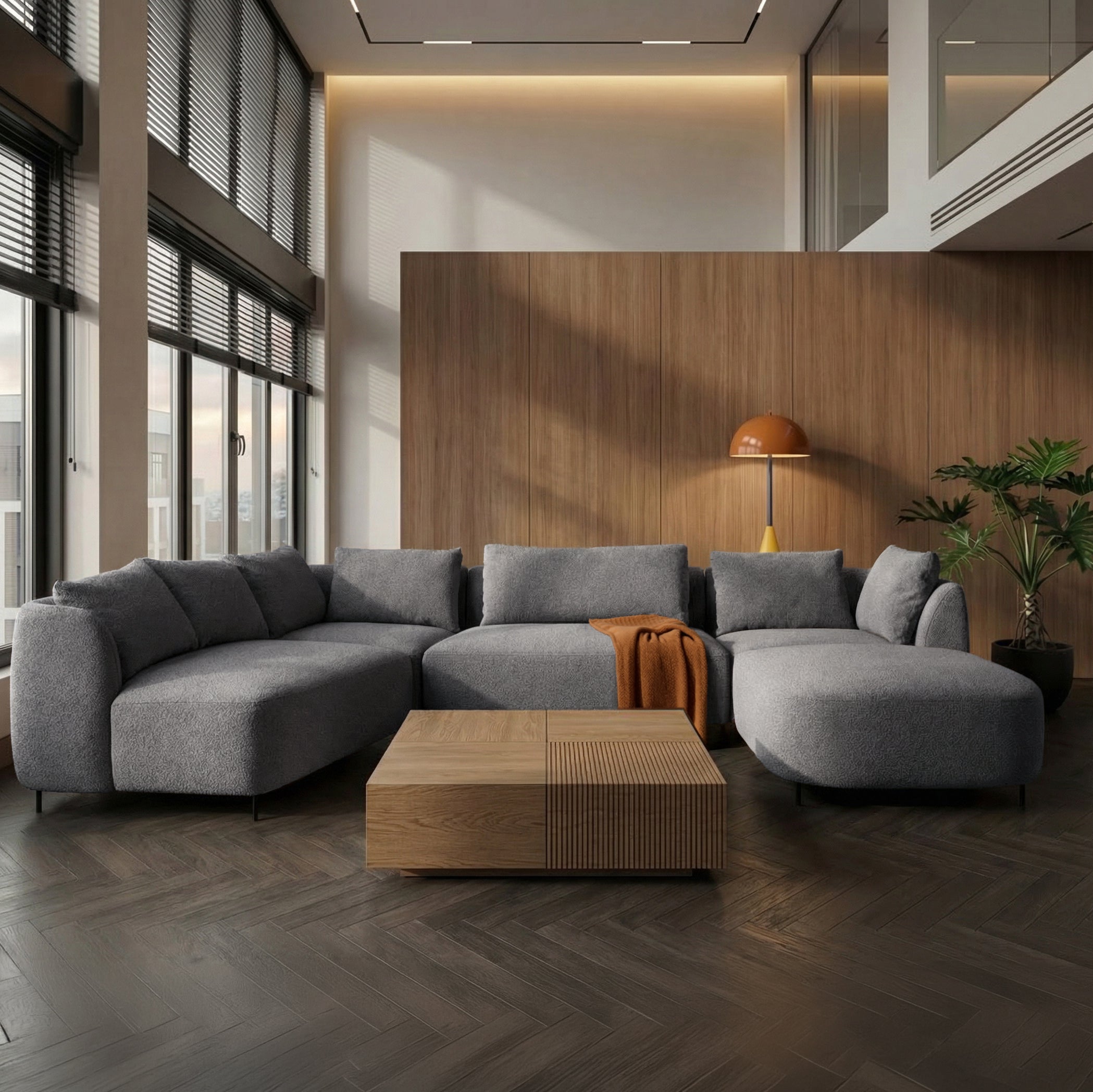 selsey-lanomi-u-form-ecksofa-links-modular-grau-boucl image 2