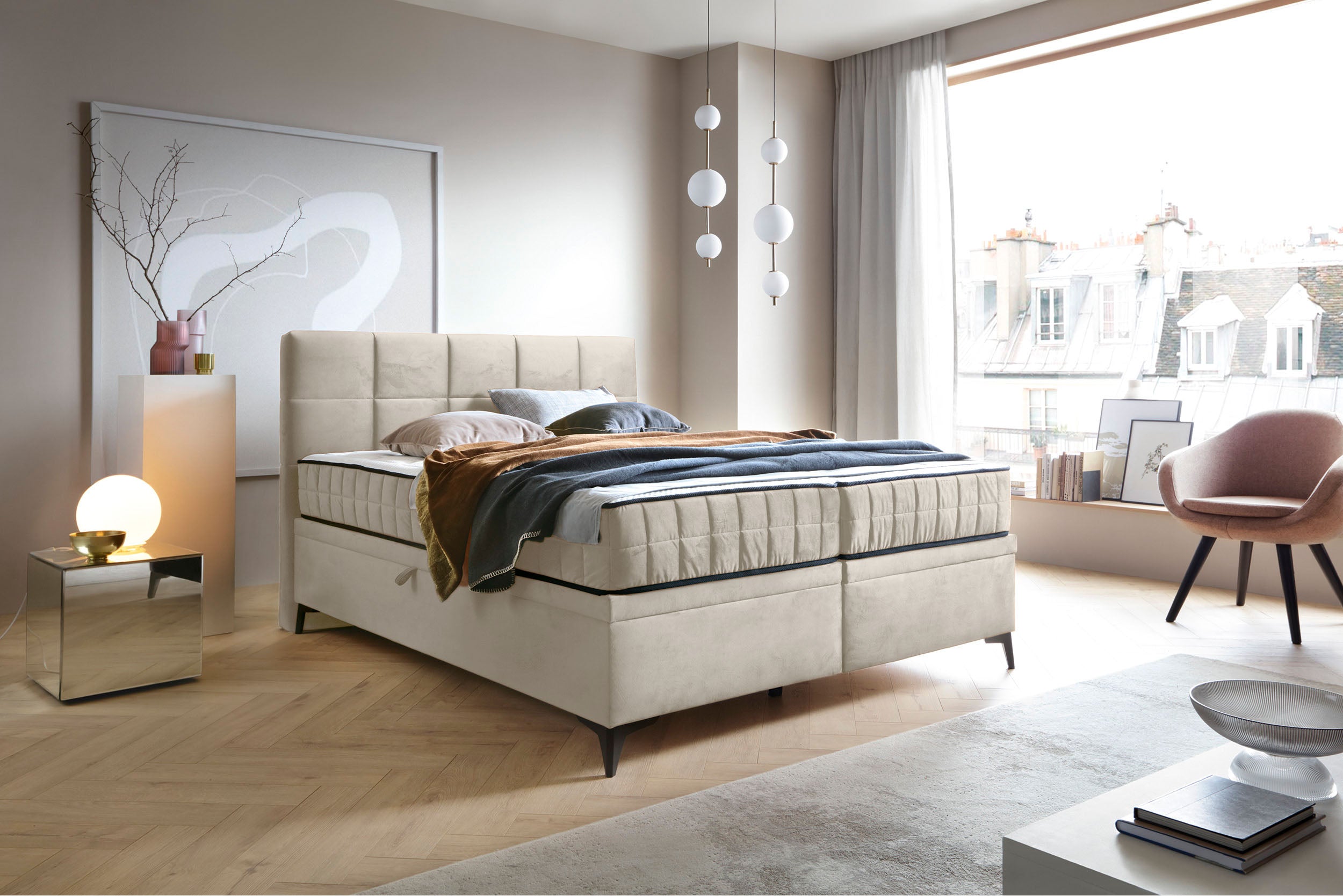 selsey-beriano-kontinentalbett-160x200-cm-mit-stauraum-und-matratze-hellbeiger-s image 2