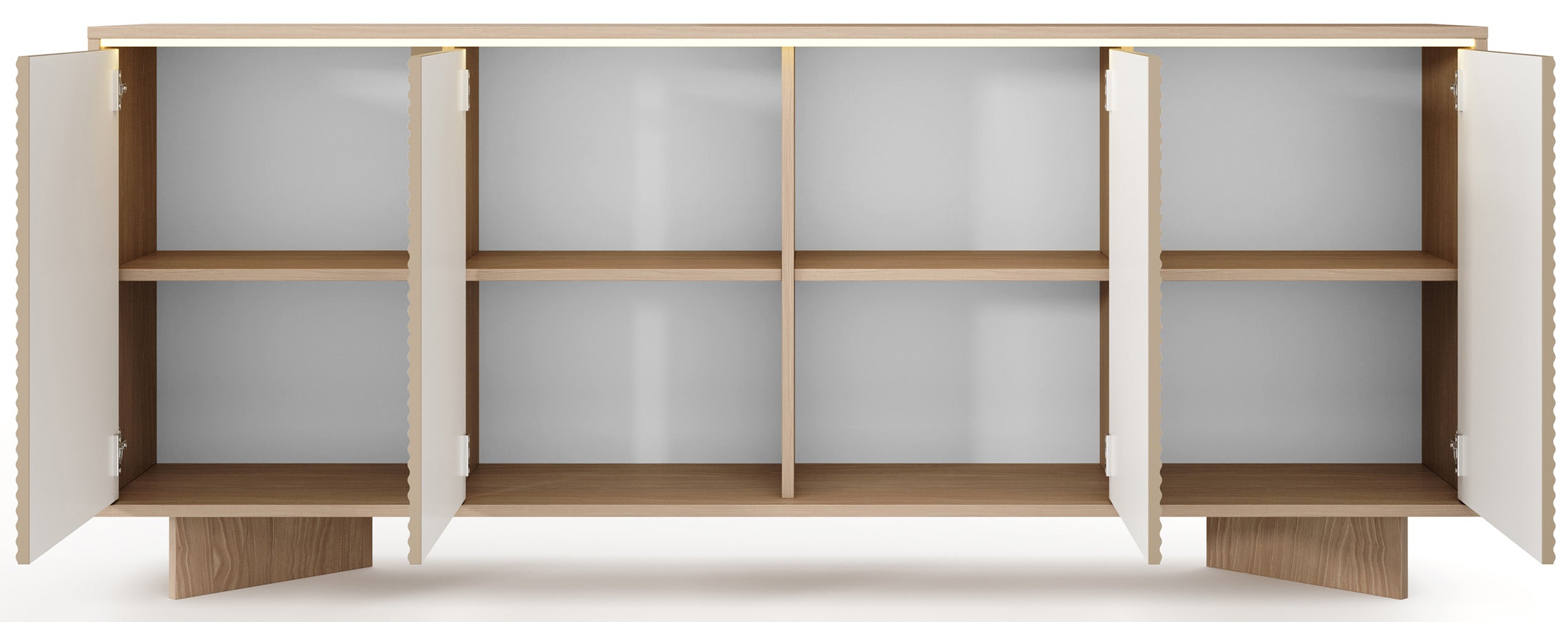 selsey-semi-4-t-rige-kommode-204-cm-mit-led-bolivar-natur-cappuccino image 6