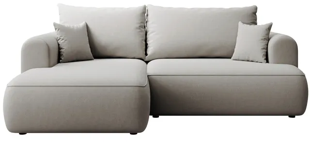 selsey-ovo-mini-ecksofa-mit-schlaffunktion-l-links-mit-stauraum-grauer-samt image 1