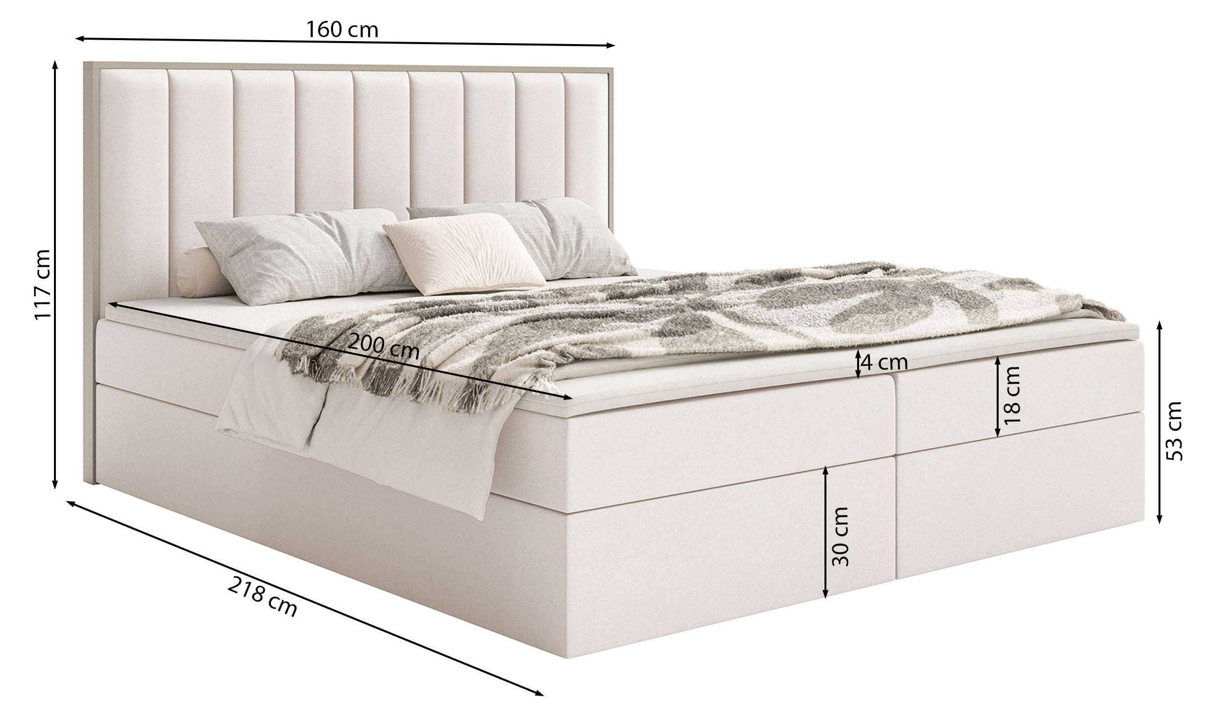 selsey-togents-kontinentalbett-160x200-cm-mit-stauraum-und-topper-brauner-hydrop image 7