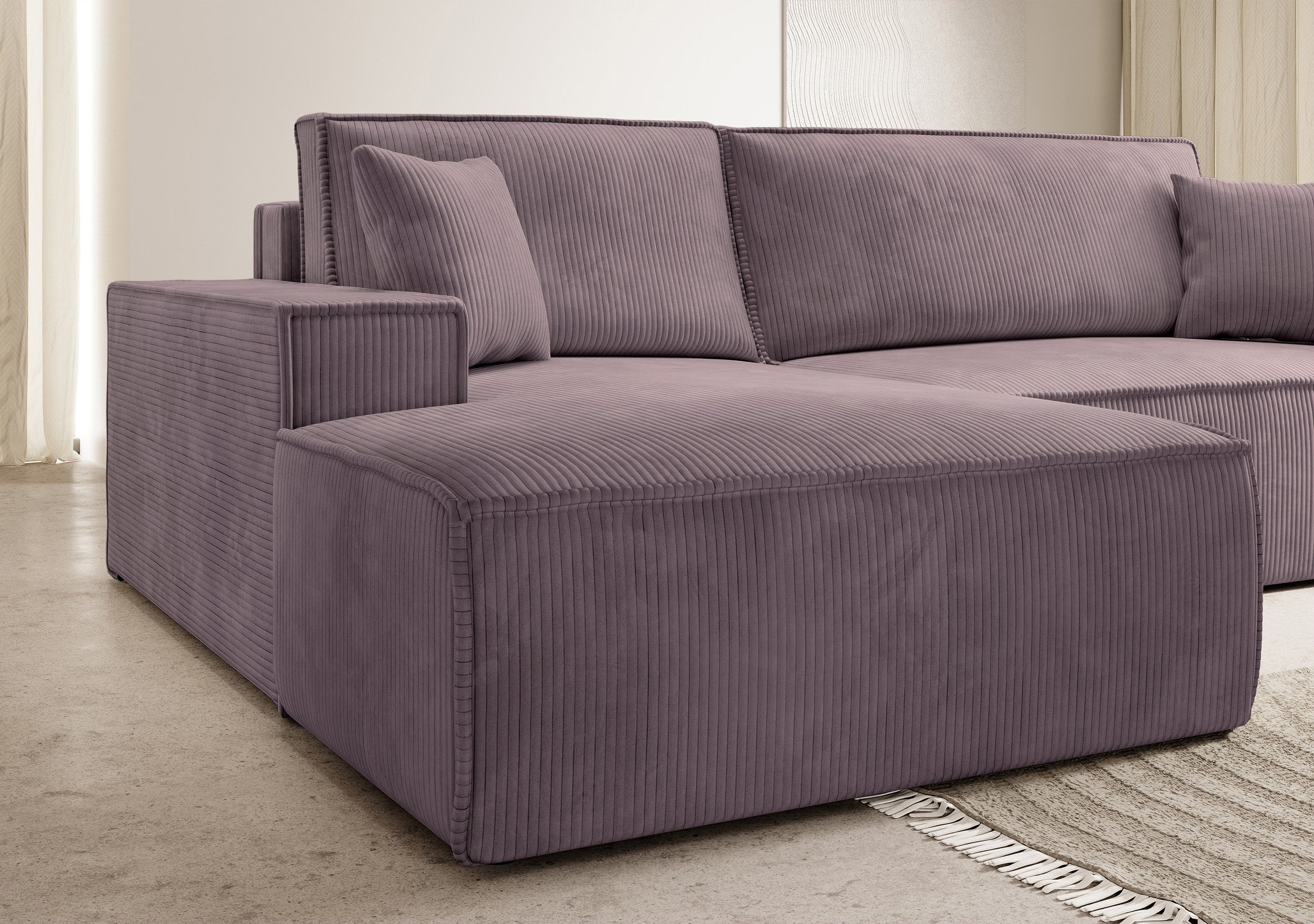selsey-farese-new-ecksofa-mit-schlaffunktion-l-form-links-mit-stauraum-rosa-cord image 5