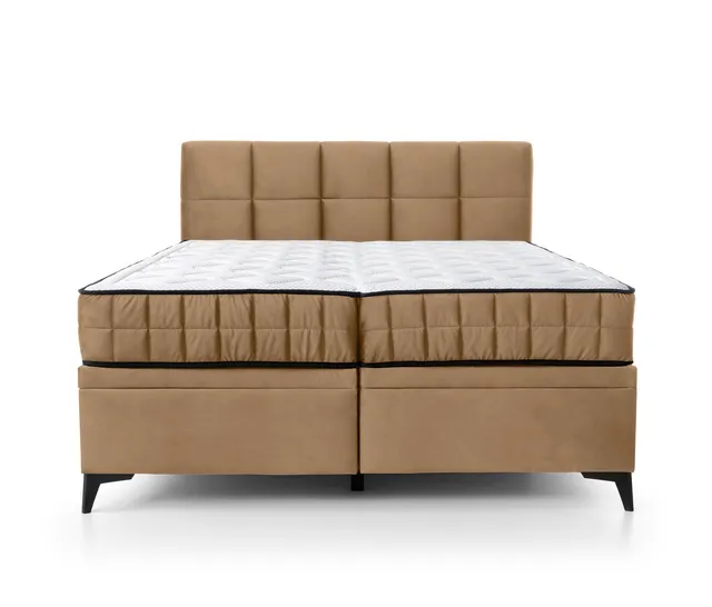 selsey-beriano-kontinentales-bett-160x200-cm-mit-stauraum-und-matratze-beiger-sa image 1