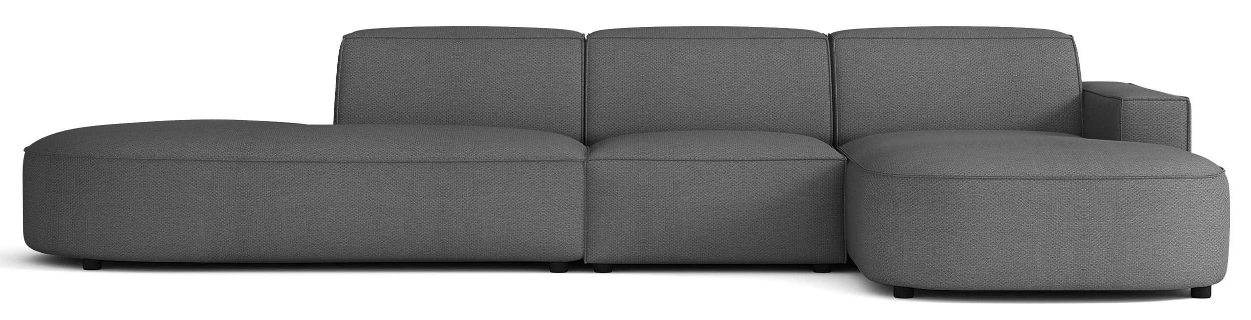 selsey-sallmo-modulares-ecksofa-l-form-rechts-dunkelgrauer-hydrophober-chenille image 1