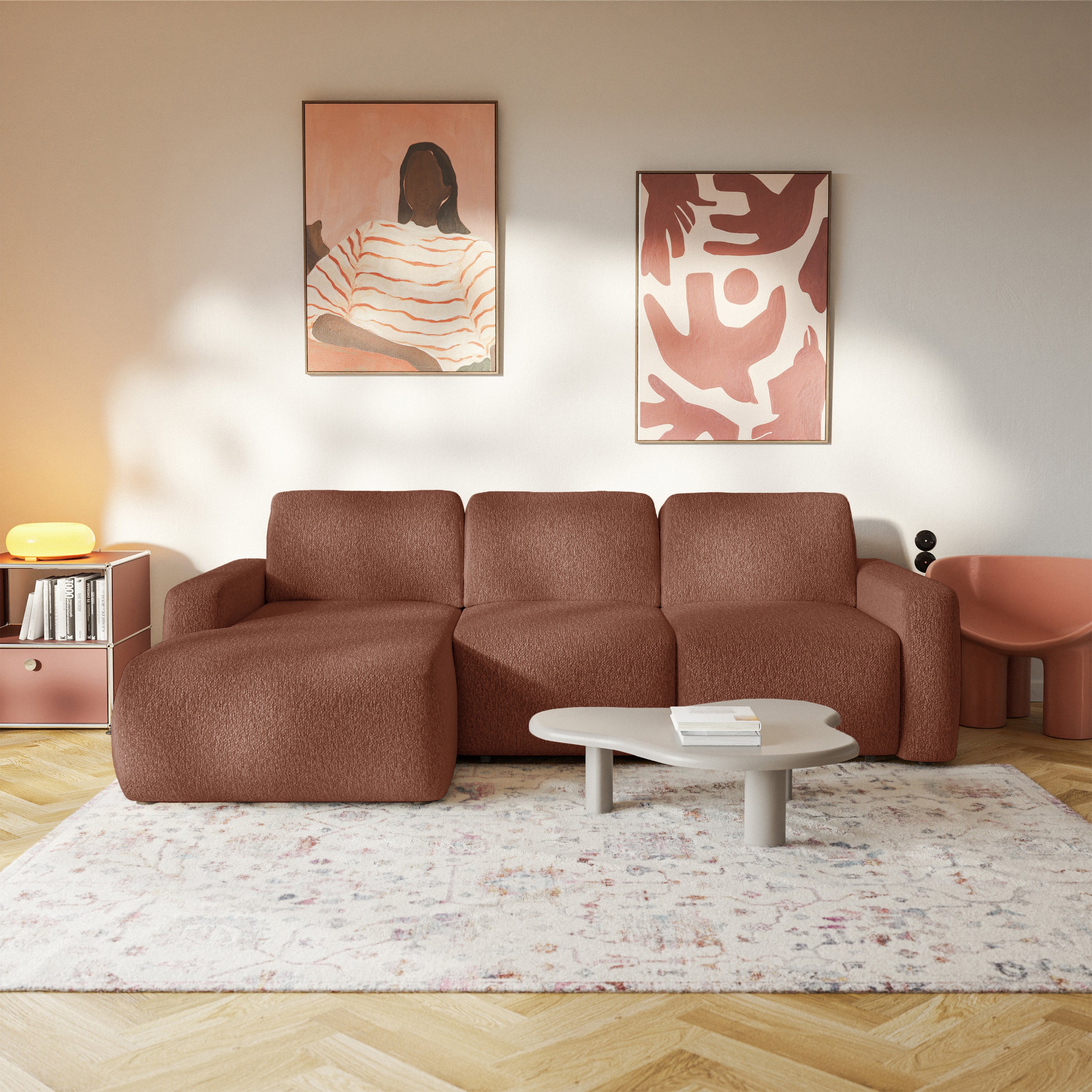 selsey-carnos-mini-ecksofa-mit-schlaffunktion-l-form-links-kupfer-chenille image 2
