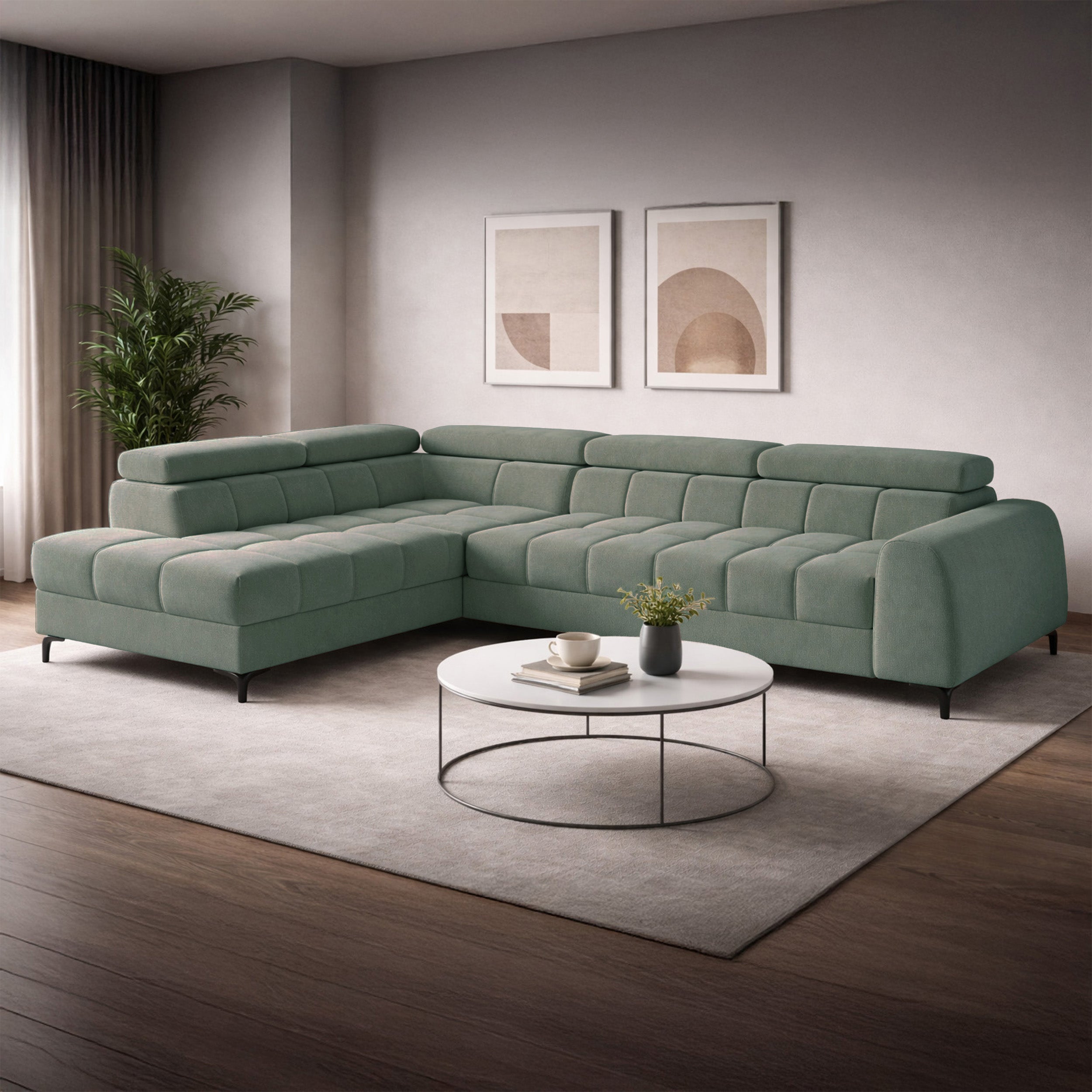 selsey-arellio-ecksofa-mit-schlaffunktion-l-links-salbeigr-n-chenille-mit-staura image 2