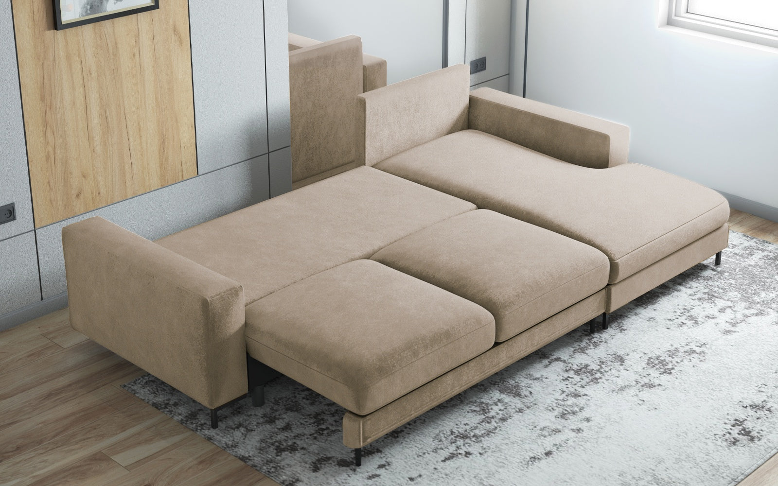selsey-mokpeo-ecksofa-mit-schlaffunktion-rechts-l-form-beige-pflegeleichter-stof image 3