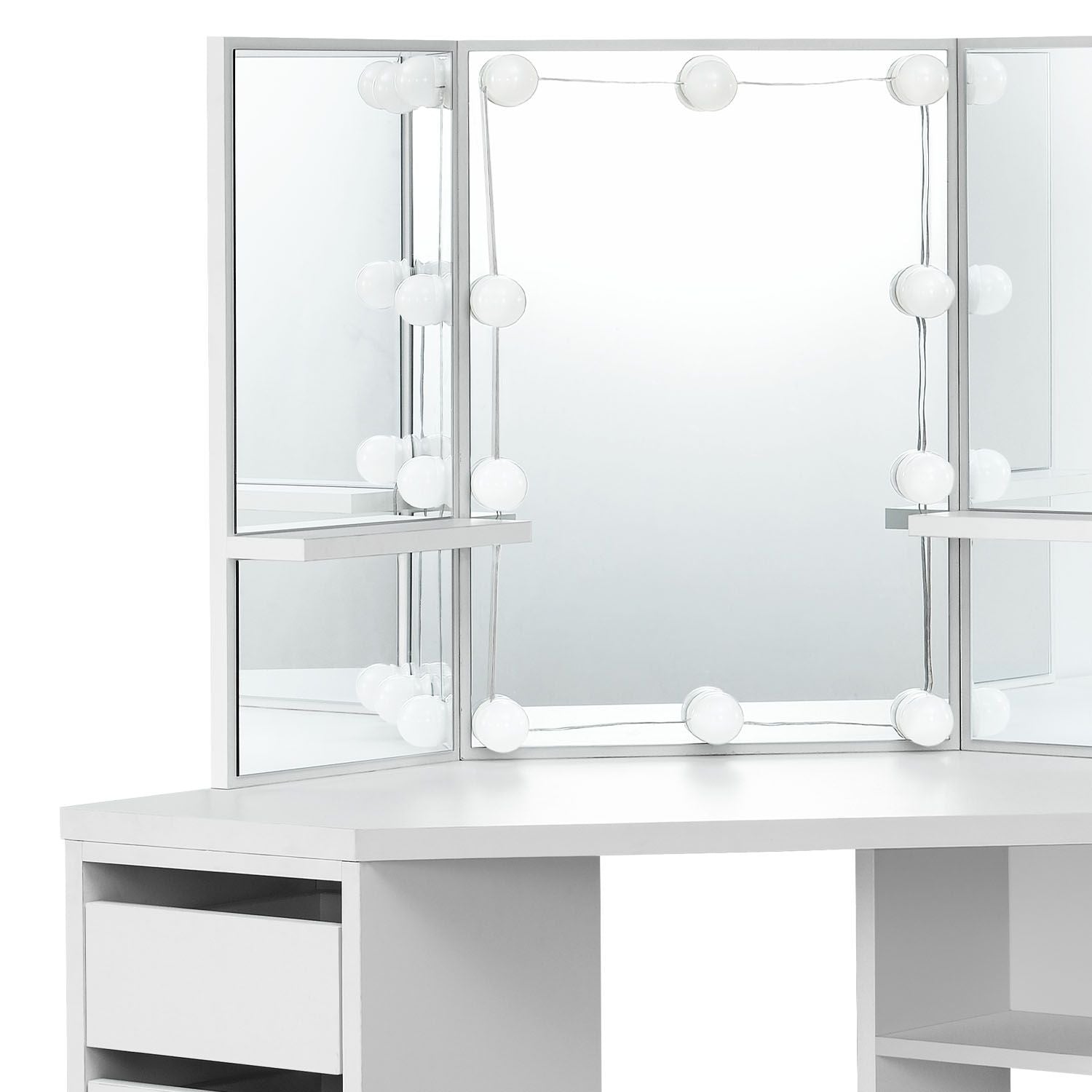 juskys-nova-schminktisch-mit-hocker-melly-eck-kosmetiktisch-mit-led-spiegel image 6