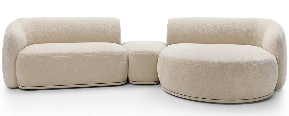 selsey-bommo-modulare-eckcouch-l-f-rmig-mit-pouf-rechtsseitig-beige-chenille image 1