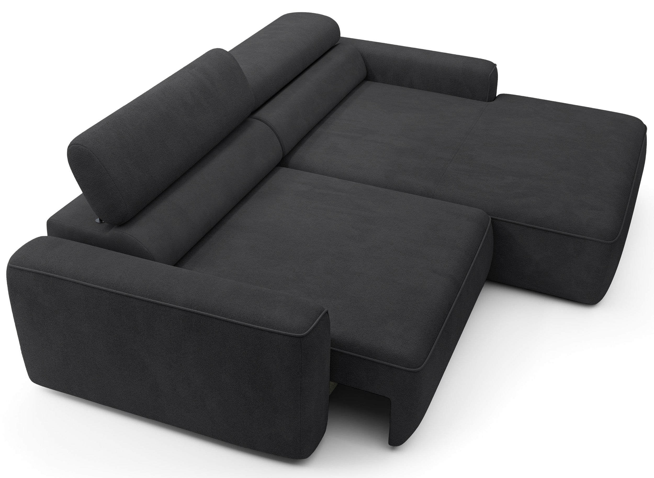 selsey-ecksofa-fando-l-f-rmig-rechts-mit-elektrischem-auszug-dunkelgrauer-samt image 3