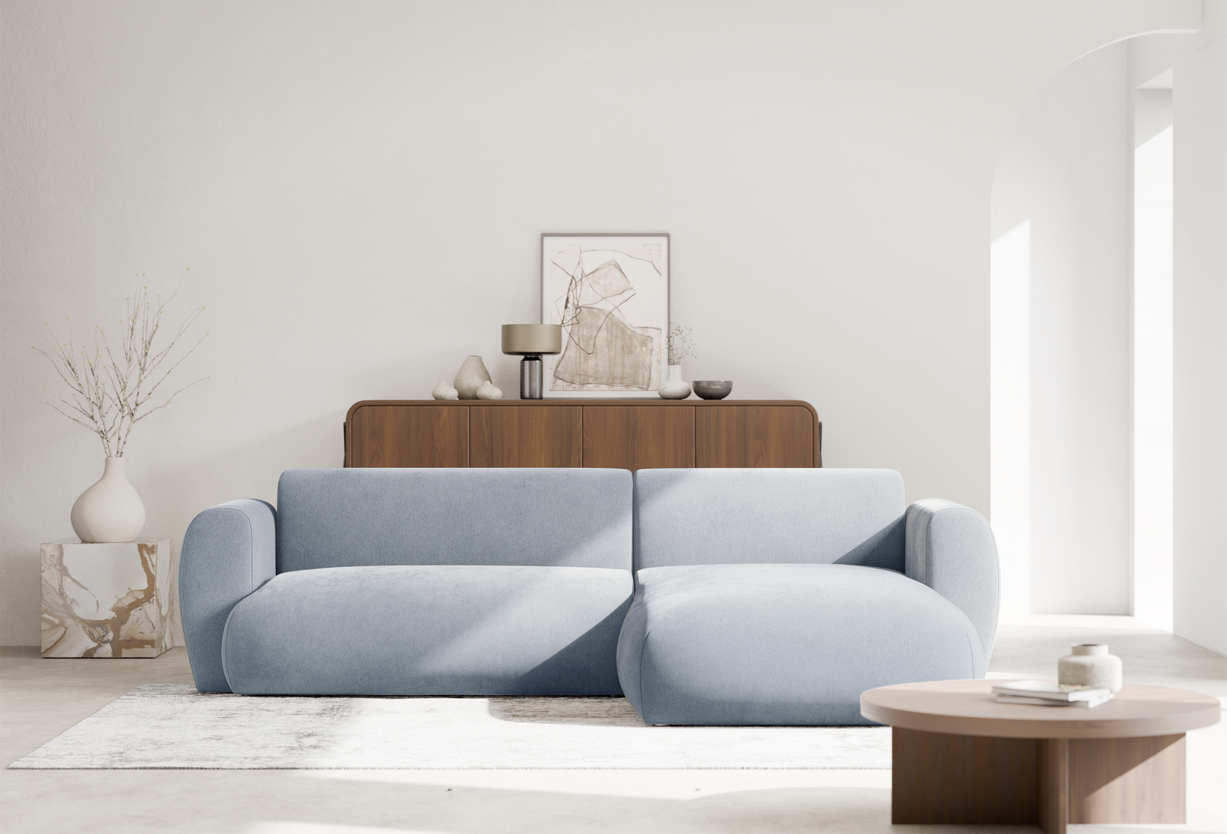 selsey-emia-ecksofa-mit-schlaffunktion-l-f-rmig-rechts-hellblauer-chenille-stoff image 5