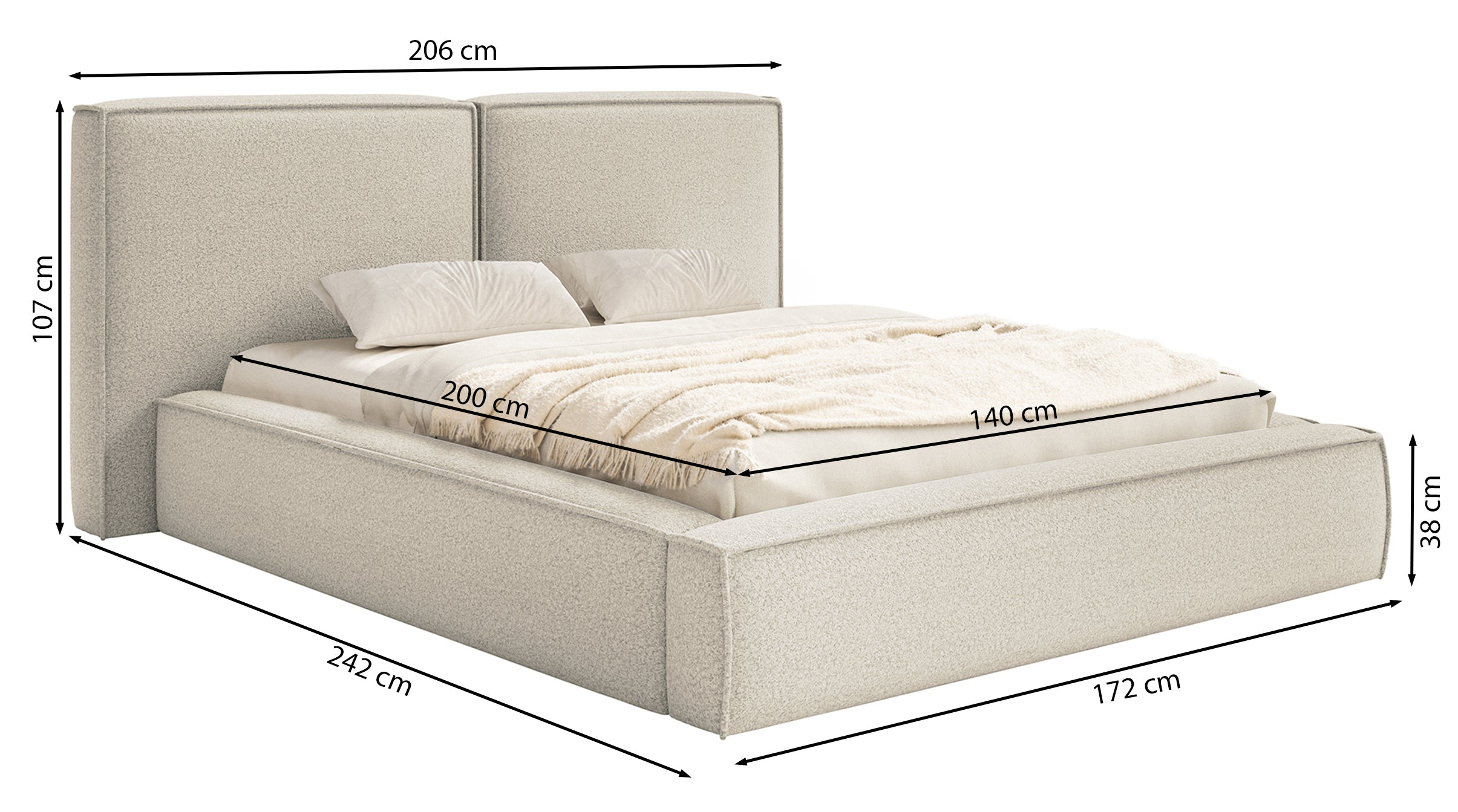 selsey-tilves-polsterbett-140x200-cm-mit-stauraum-grau-braun-boucl image 7