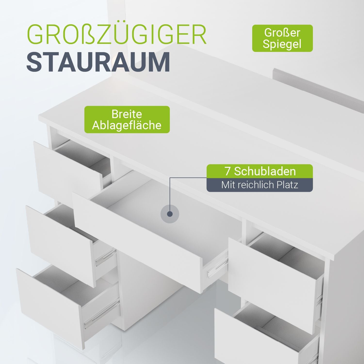 juskys-schminktisch-lilia-wei-mit-spiegel-led-und-7-schubladen image 4