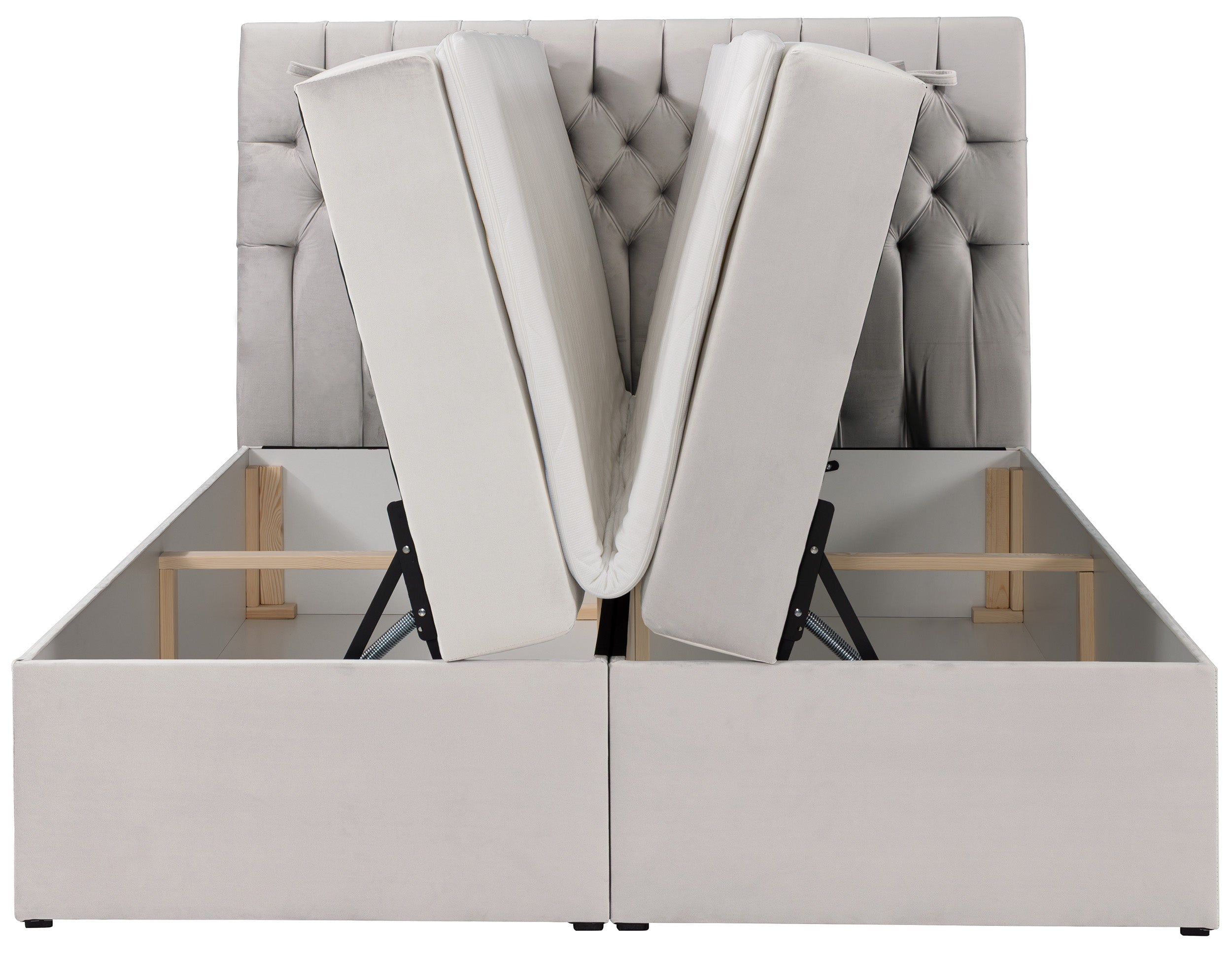 selsey-daissy-kontinentalbett-180x200-cm-hellbeige-samt-mit-stauraum-und-topper image 8