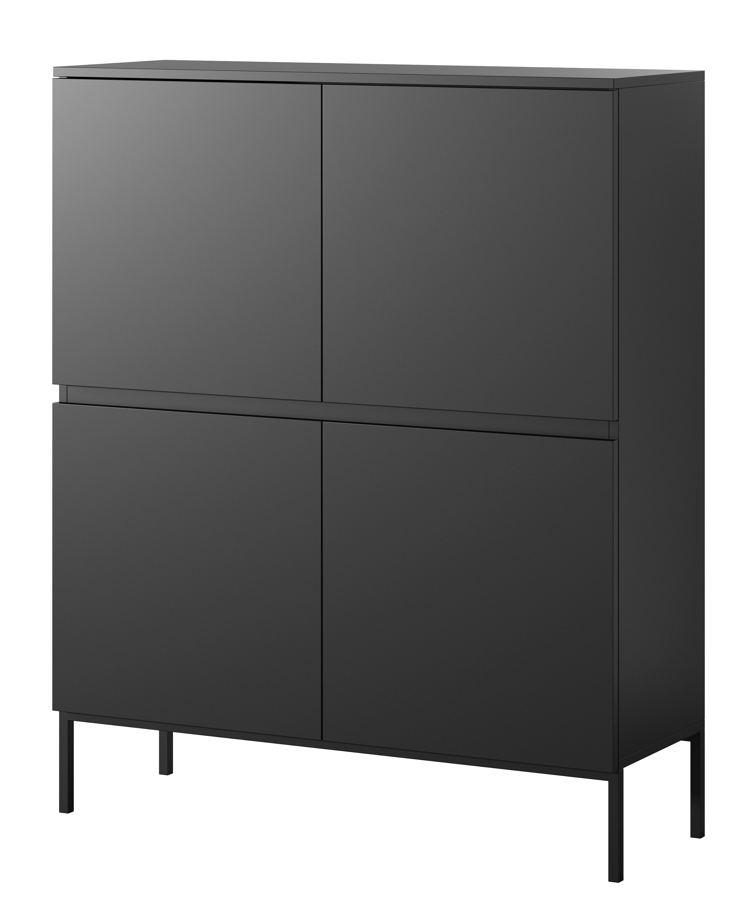 selsey-bemmi-hohe-kommode-100-cm-schwarz-mit-schwarzen-beinen image 5