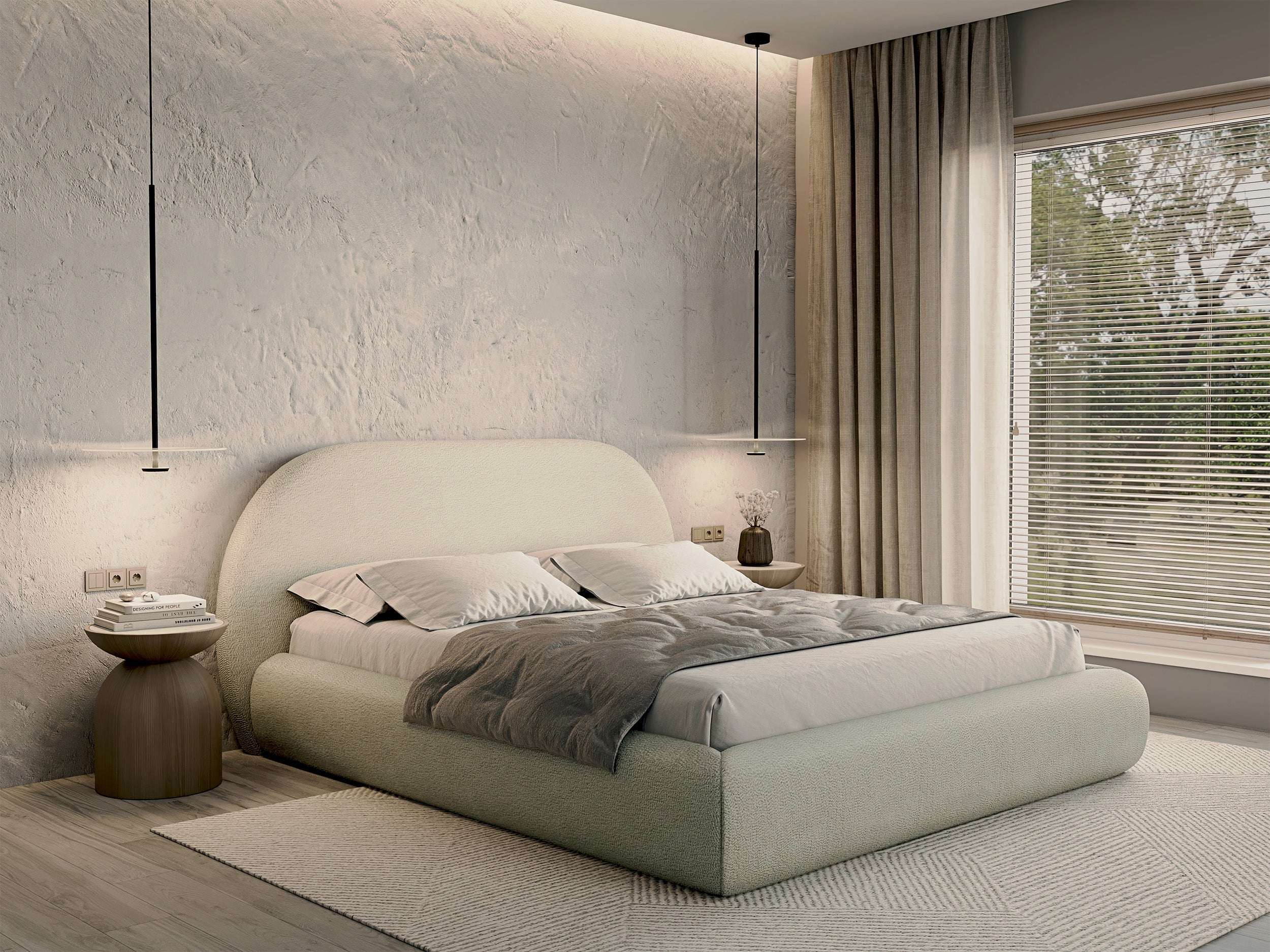 selsey-buvio-polsterbett-140x200-cm-creme-boucl-mit-stauraum-und-metallrahmen image 7
