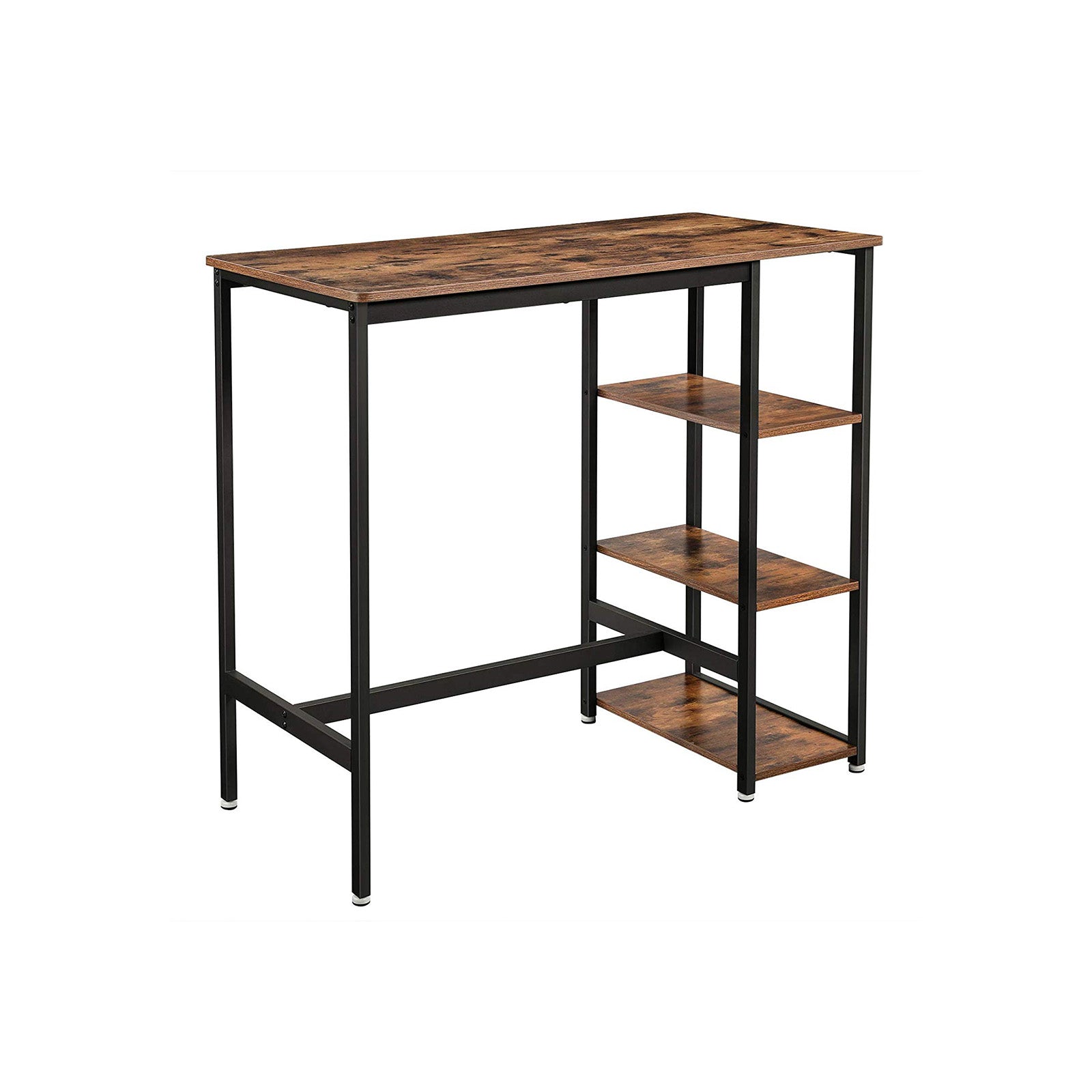 vasagle-bartisch-mit-3-ablagen-im-industrie-design-stehtisch image 1