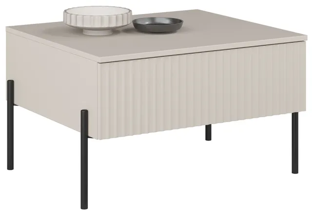 selsey-ore-couchtisch-mit-schublade-70x60-cm-kaschmir-mit-gerillter-front image 1