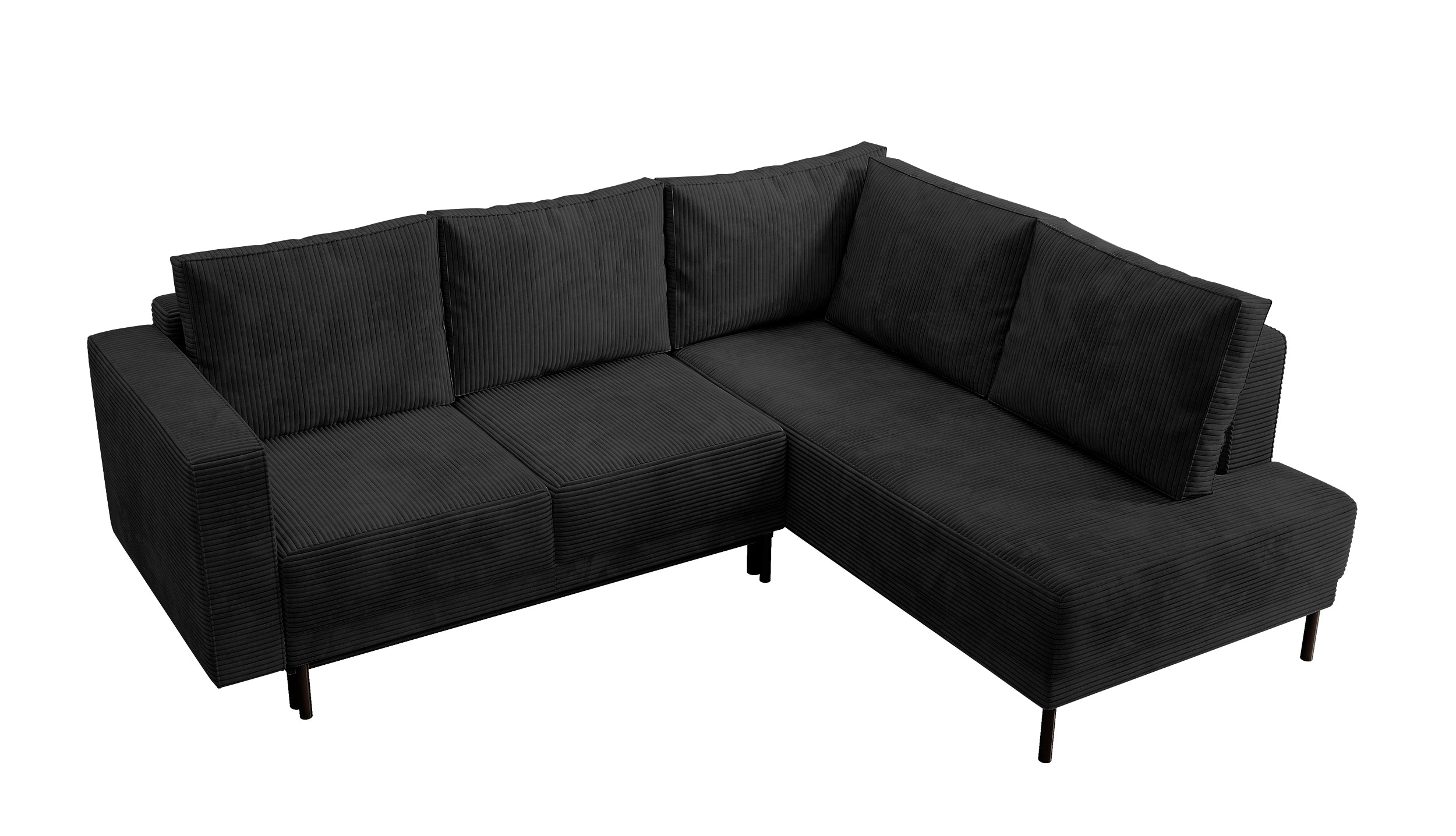 selsey-rodario-ecksofa-rechtsseitig-mit-schlaffunktion-und-bettkasten-schwarzer- image 5