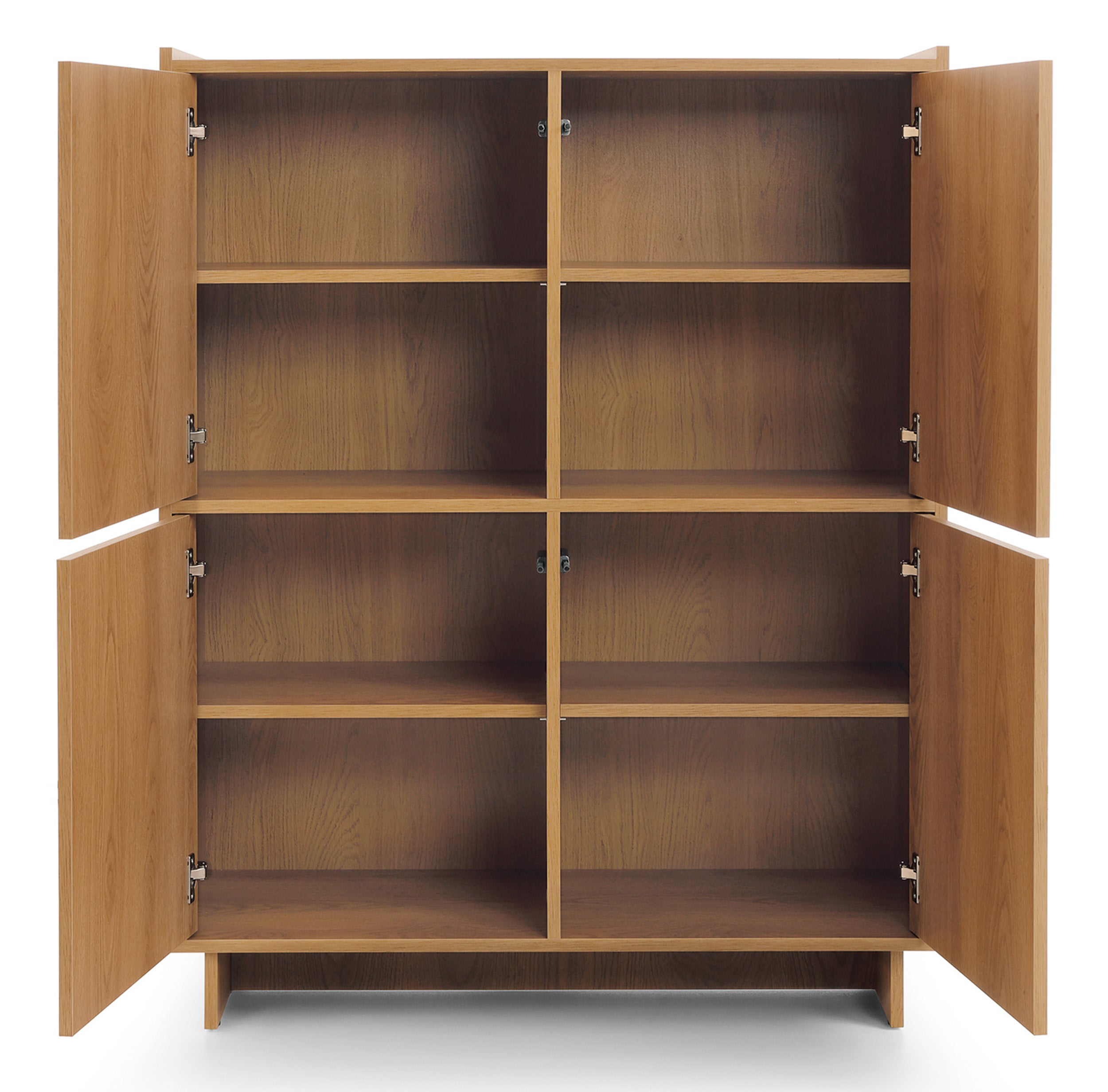 selsey-yasumi-viert-rige-kommode-98-cm-karamelleiche-highboard image 3