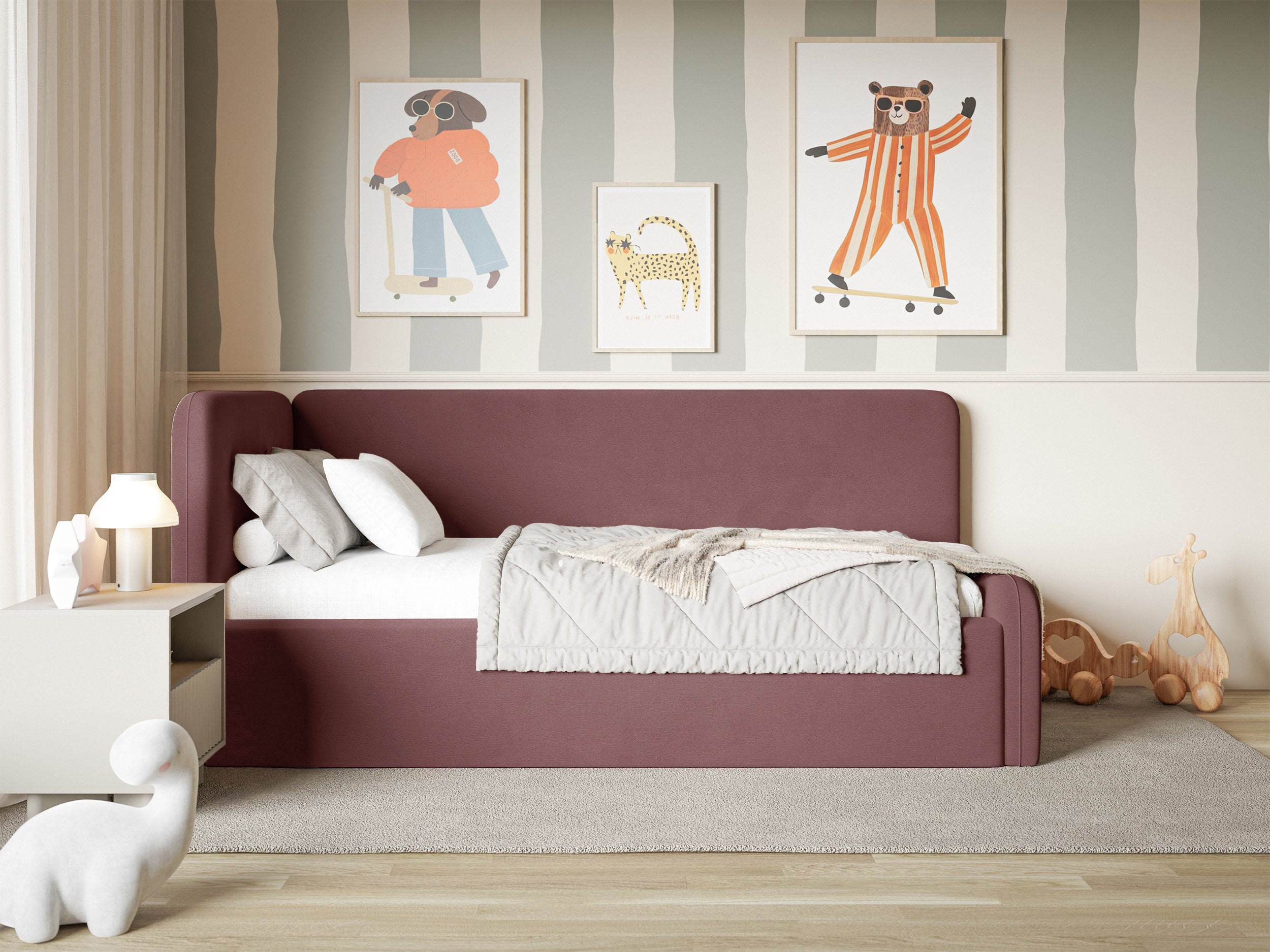 selsey-fanklo-jugendbett-120x200-cm-links-mit-stauraum-rosa-velours image 4