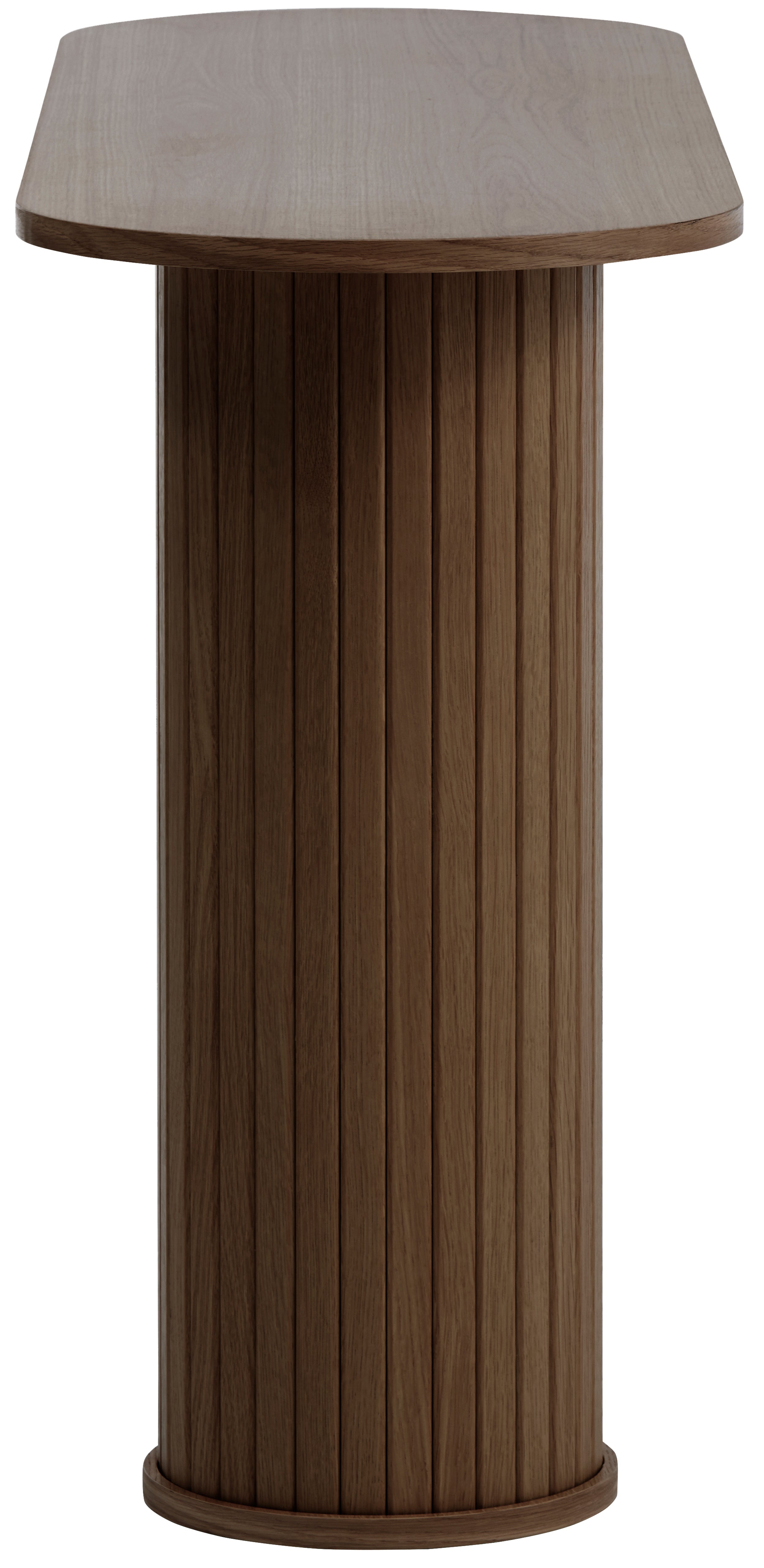 selsey-gativel-konsole-130-cm-mit-lamellen-gebrannter-eichenholzton image 4