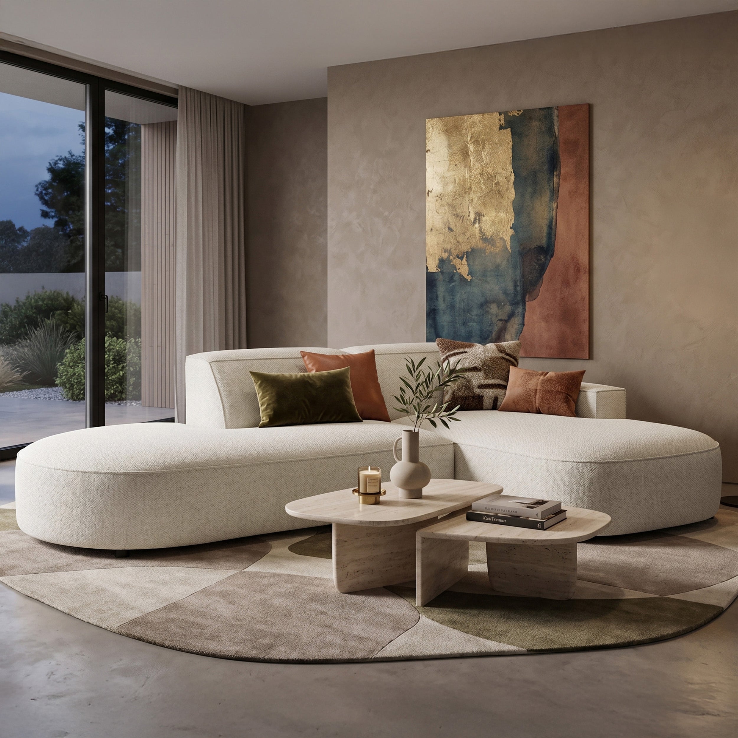 selsey-sallmo-modulares-ecksofa-rechts-l-form-creme-hydrophober-chenille image 2