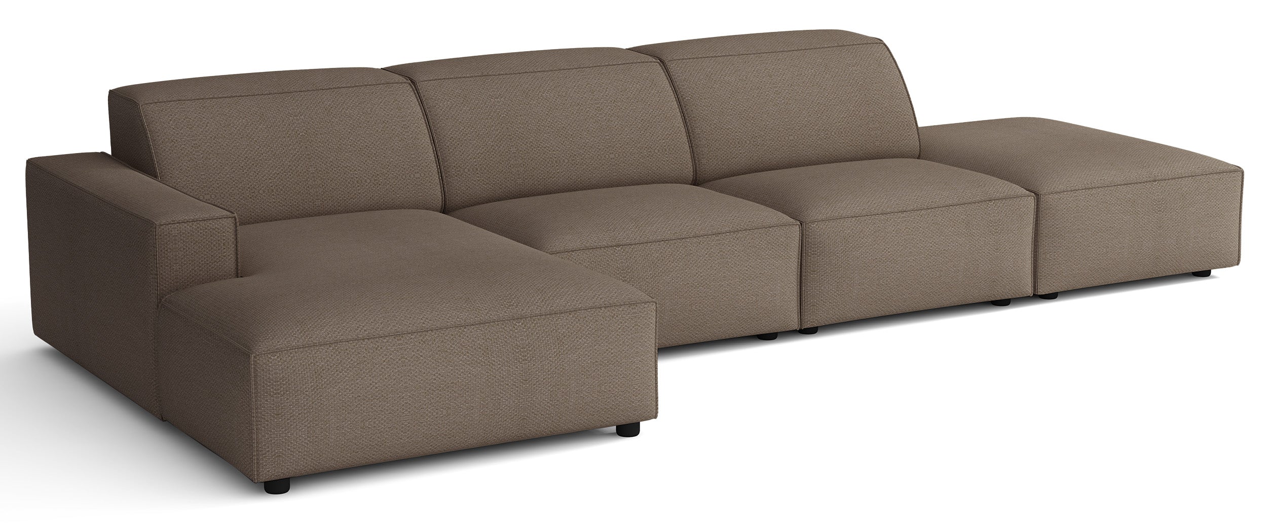 selsey-sellmo-modulare-eckcouch-l-form-links-mit-hocker-hellbrauner-chenille image 3