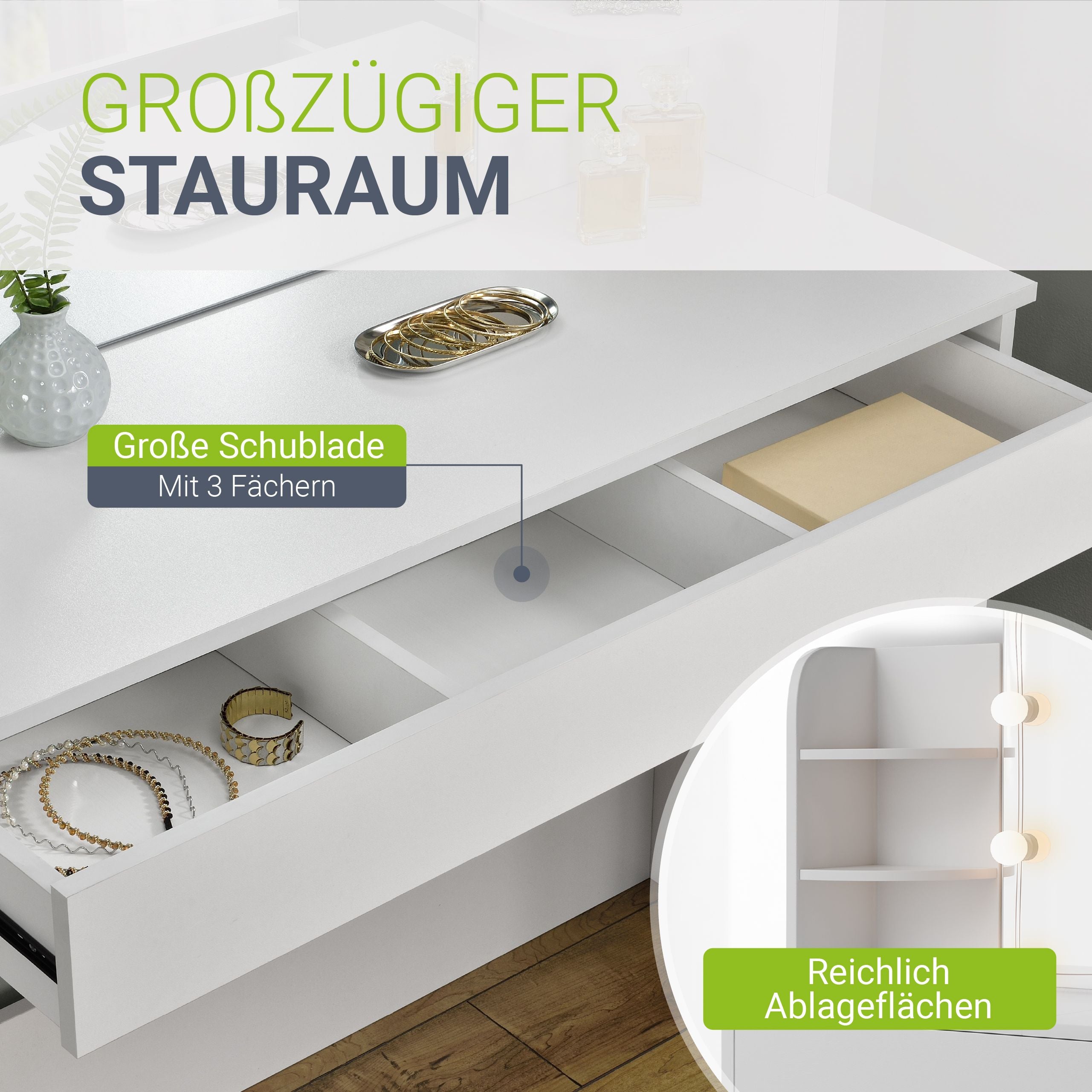 juskys-schminktisch-bella-mit-hocker-melly-und-led-spiegel image 3