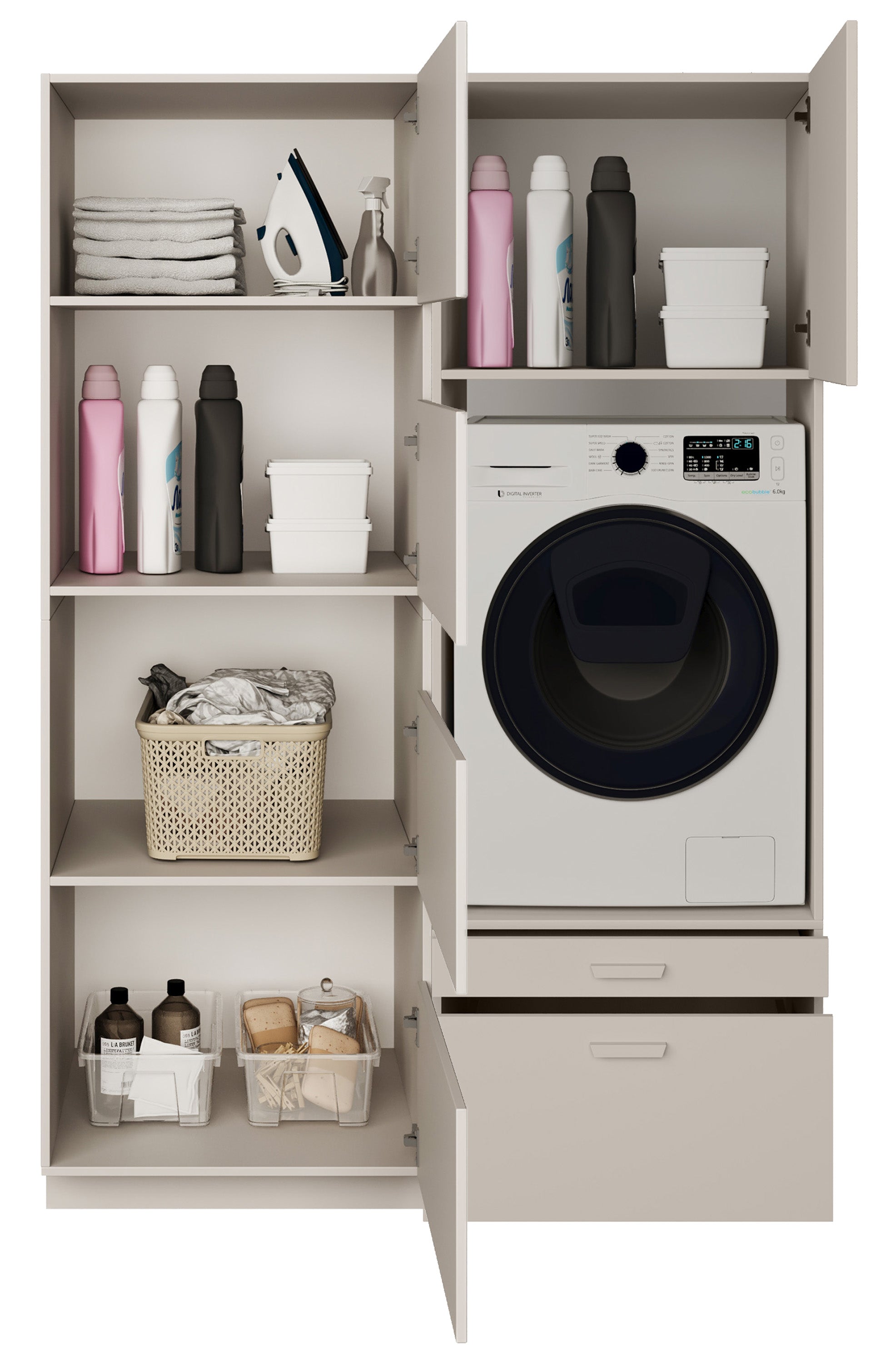 selsey-holv-badezimmerm-bel-set-135-cm-mit-waschmaschinen-schrank-kaschmir image 6