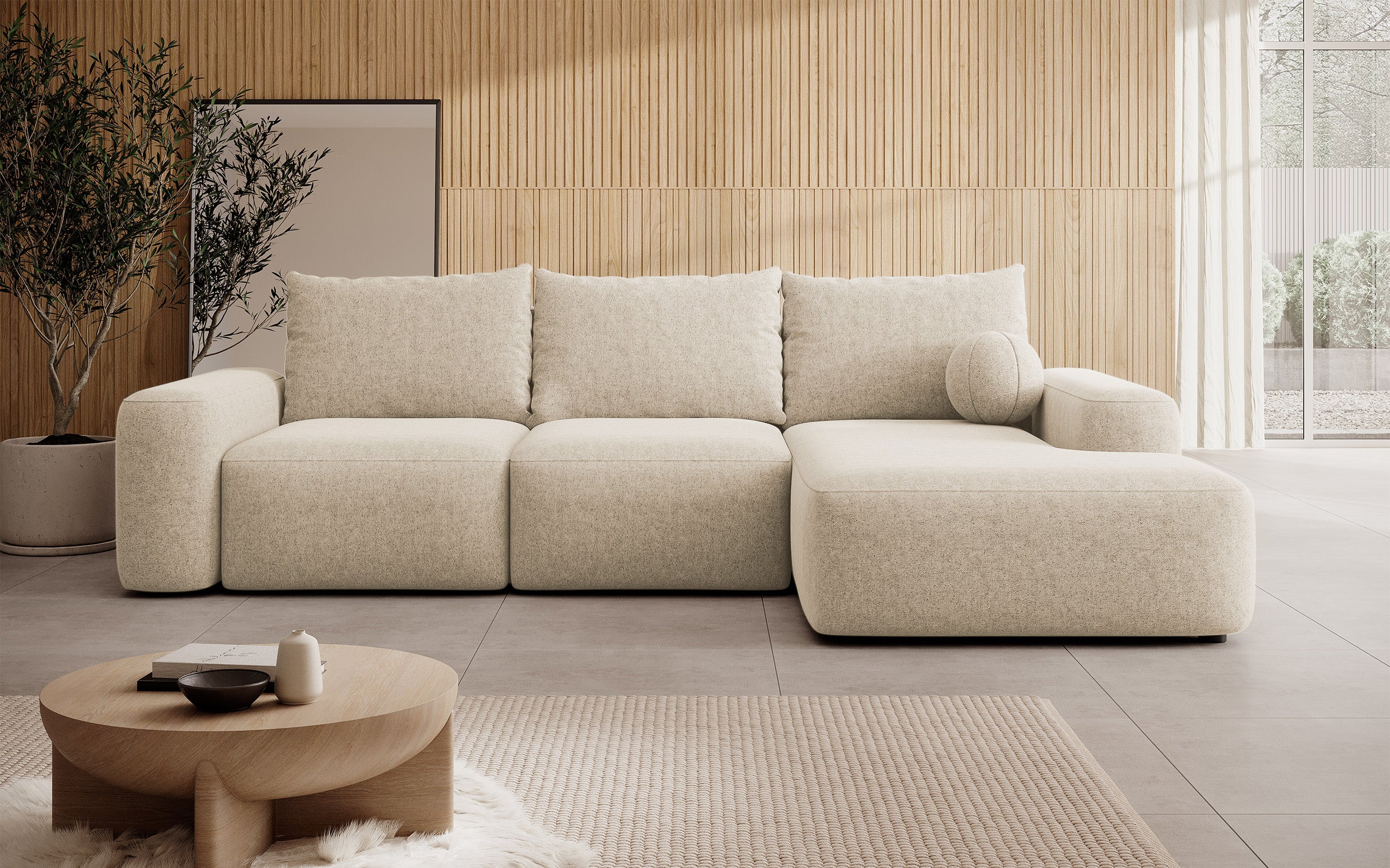 selsey-carnos-ecksofa-l-rechts-mit-schlaffunktion-beige-hydrophobes-chenille-bal image 3