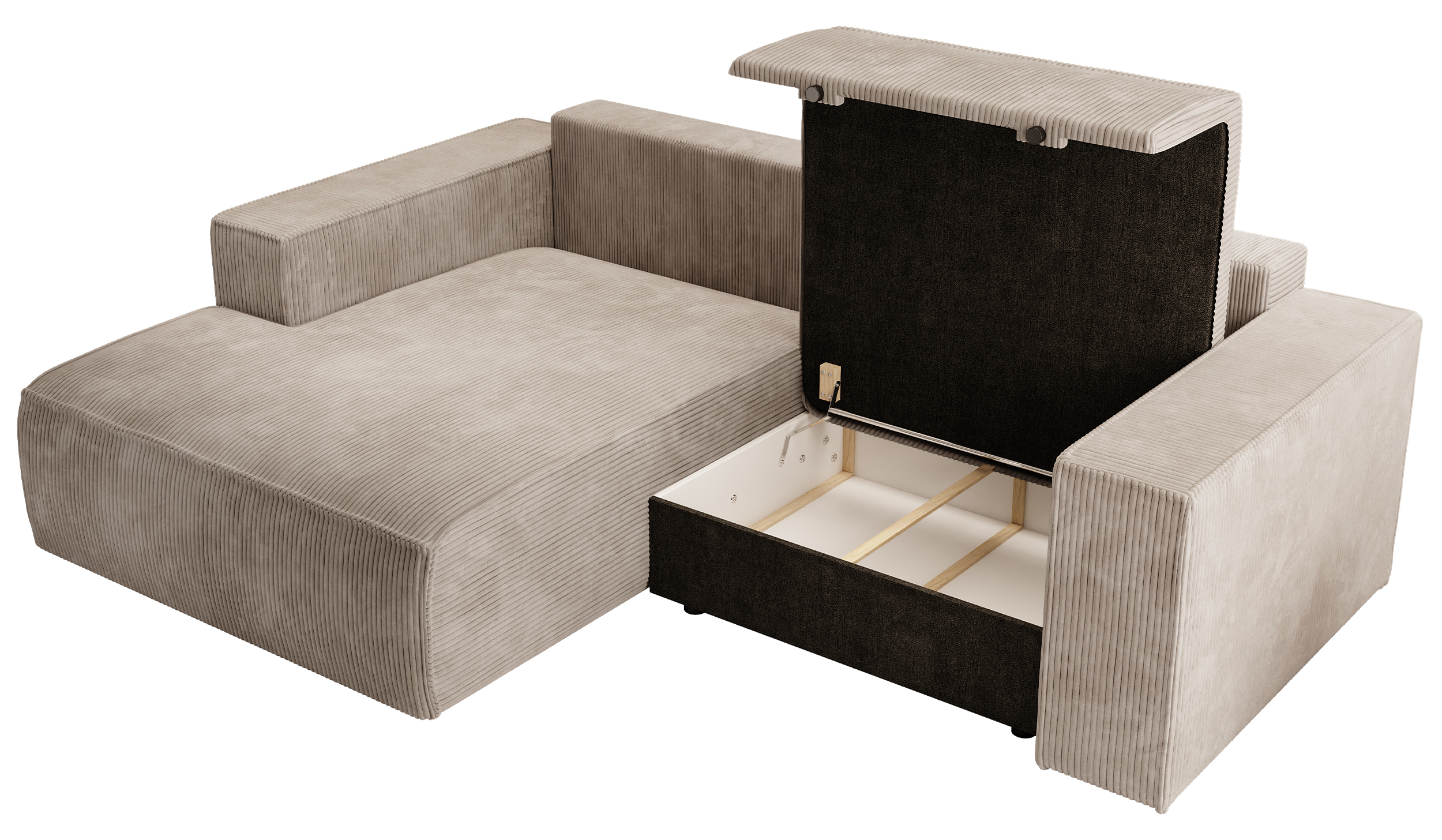 selsey-farese-mini-ecksofa-mit-schlaffunktion-l-links-mit-stauraum-beiger-cord image 3