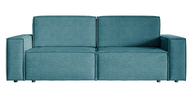 selsey-copertino-dreisitziges-schlafsofa-marine-blattgeflecht-leicht-zu-reinigen image 1