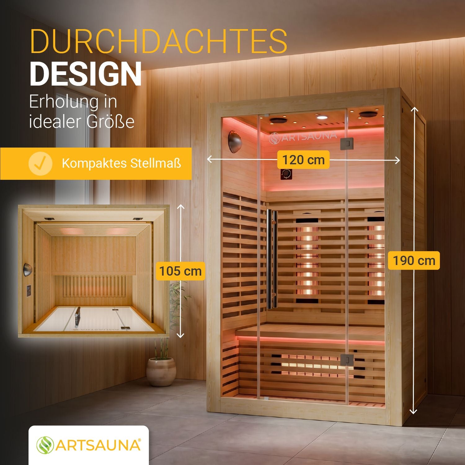 juskys-infrarotkabine-trondheim-120-natur-f-r-2-personen image 7