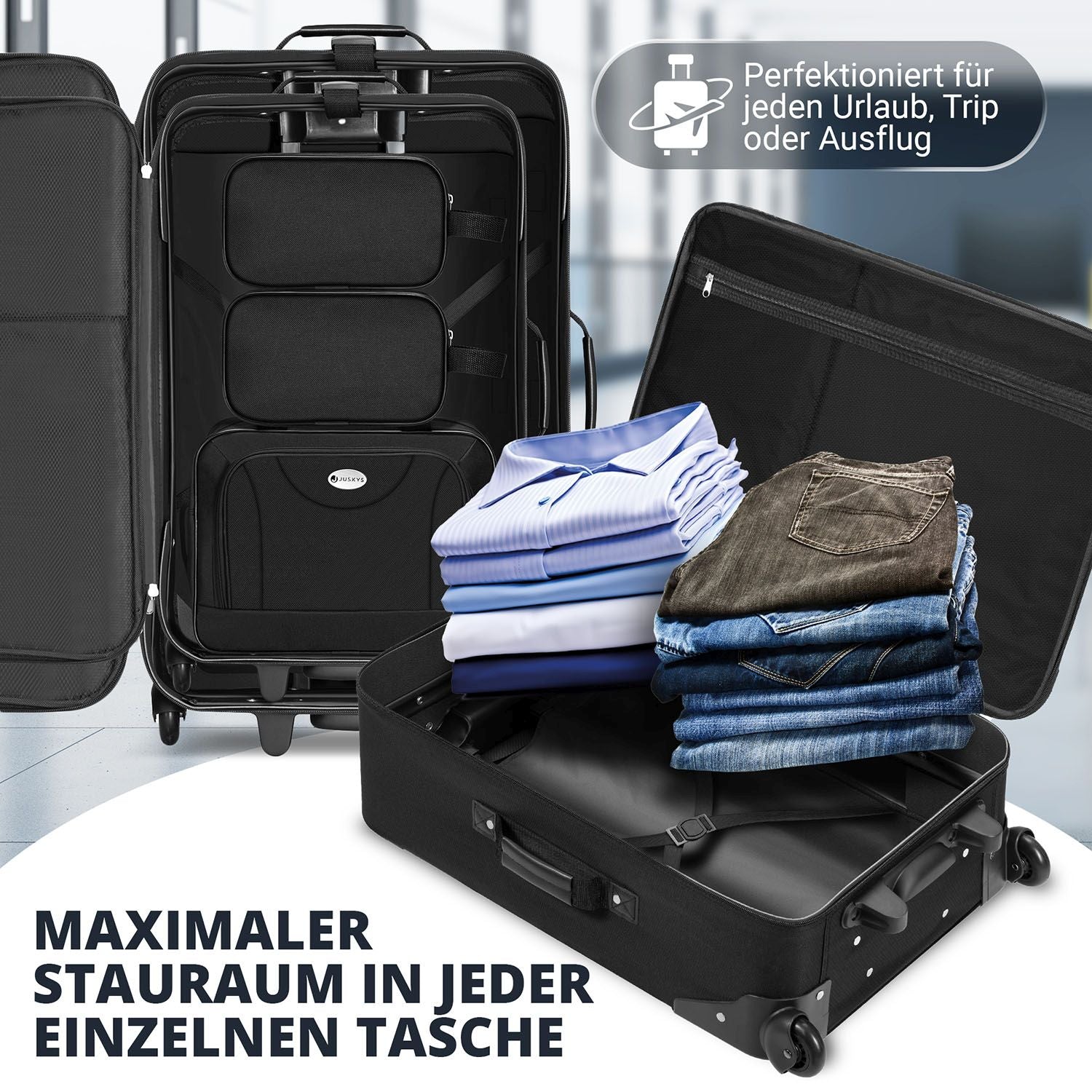 juskys-reise-trolley-kofferset-athen-5-teilig-schwarz image 6