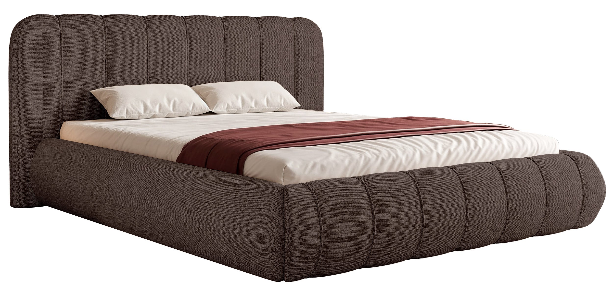 selsey-malunna-polsterbett-140x200-cm-mit-stauraum-braune-chenille-metallrahmen image 1