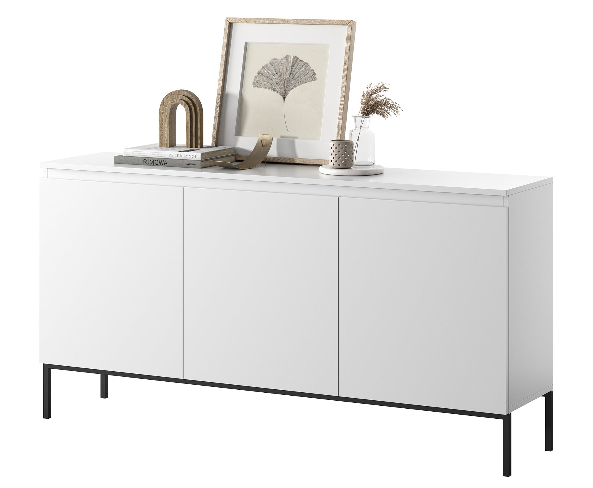selsey-bemmi-dreht-r-kommode-150-cm-wei-mit-schwarzen-beinen image 4