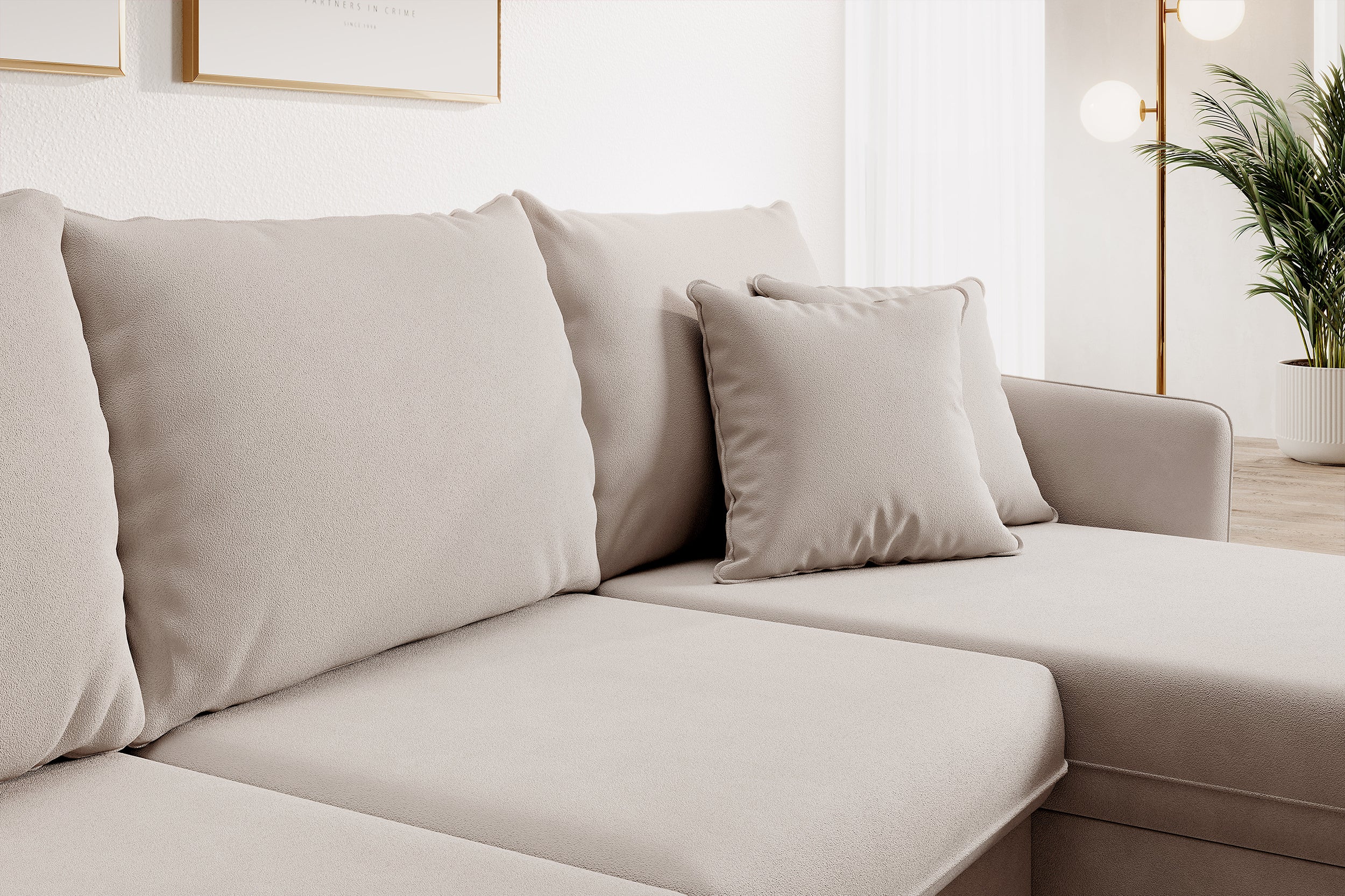 selsey-volio-ecksofa-mit-schlaffunktion-beige-wasserabweisender-samt-schwarze-be image 4