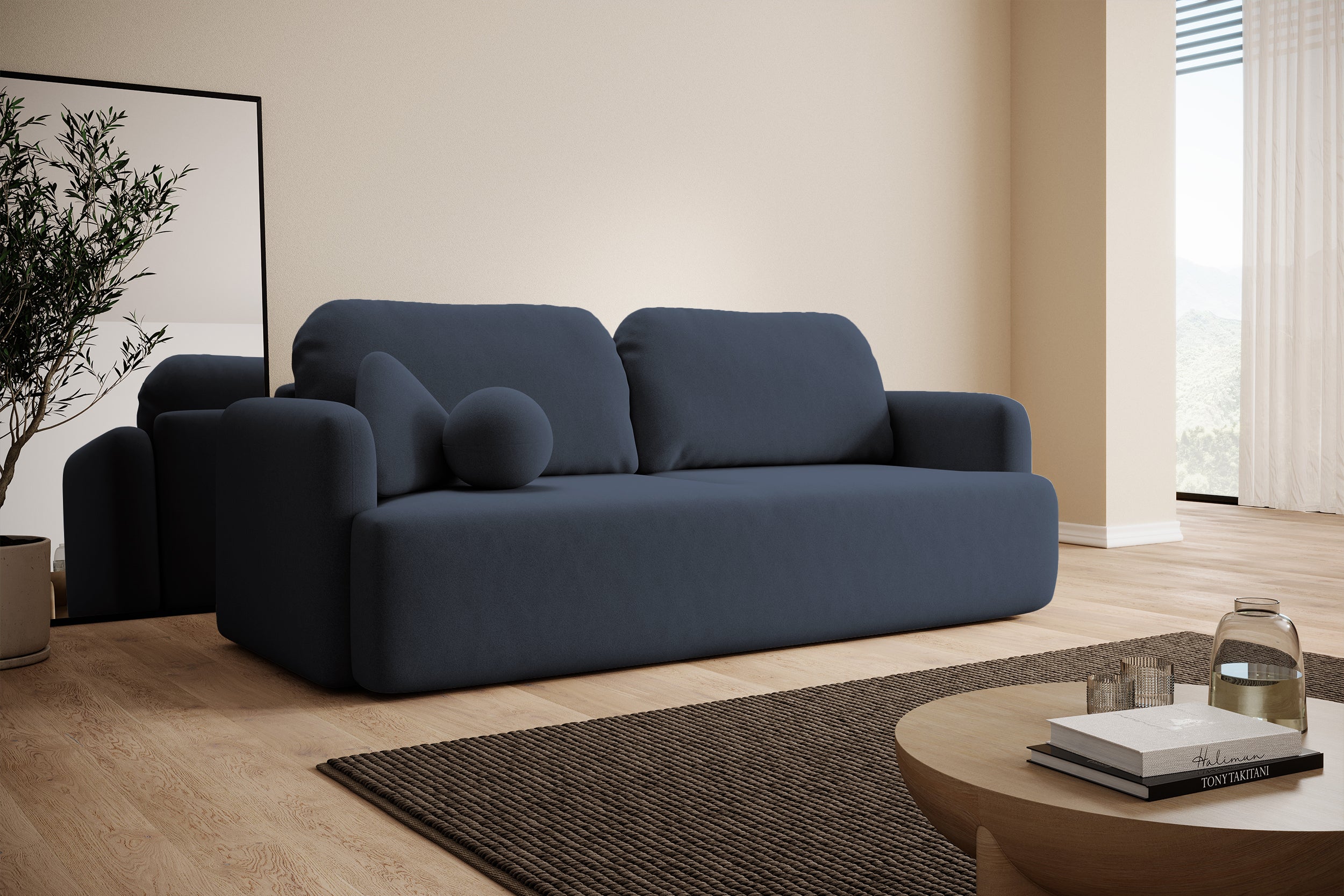 selsey-lambina-3-sitzer-sofa-ausklappbar-mit-stauraum-marineblau-samtvelours image 3