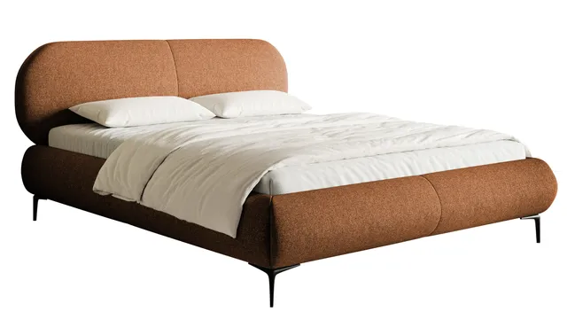 selsey-ovalle-polsterbett-140x200-cm-mit-stauraum-kupfer-geflecht-schwarz image 1